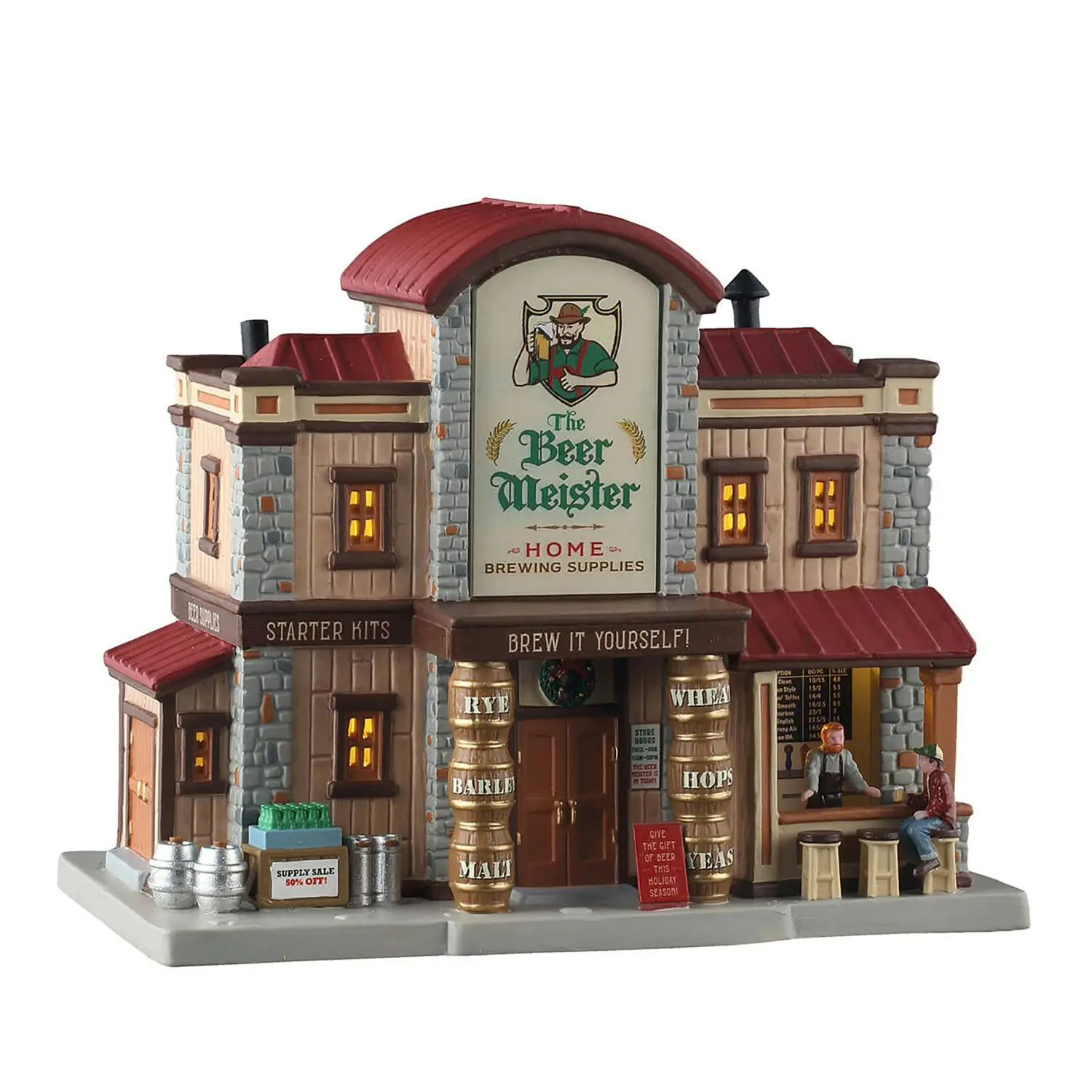Lemax The Beer Meister – Edificio Illuminato Home Brewing - scene e villaggi