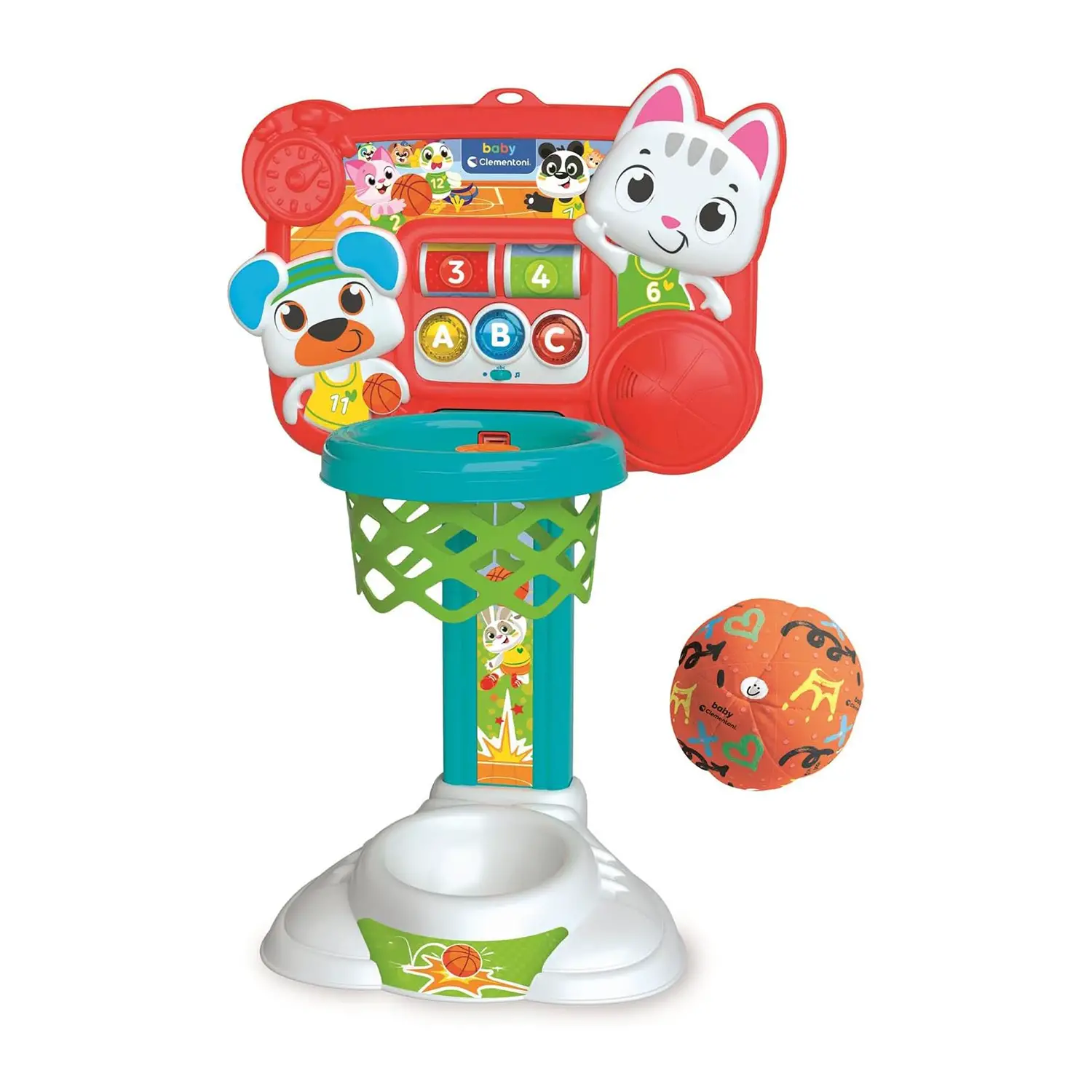 Clementoni Baby - Canestro Mira e Tira - Primi giochi