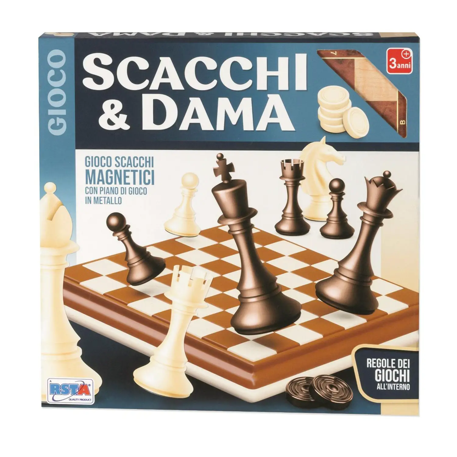 Gioco Scacchi Dama Medio Magnetico E Richiudibile - giochi di società