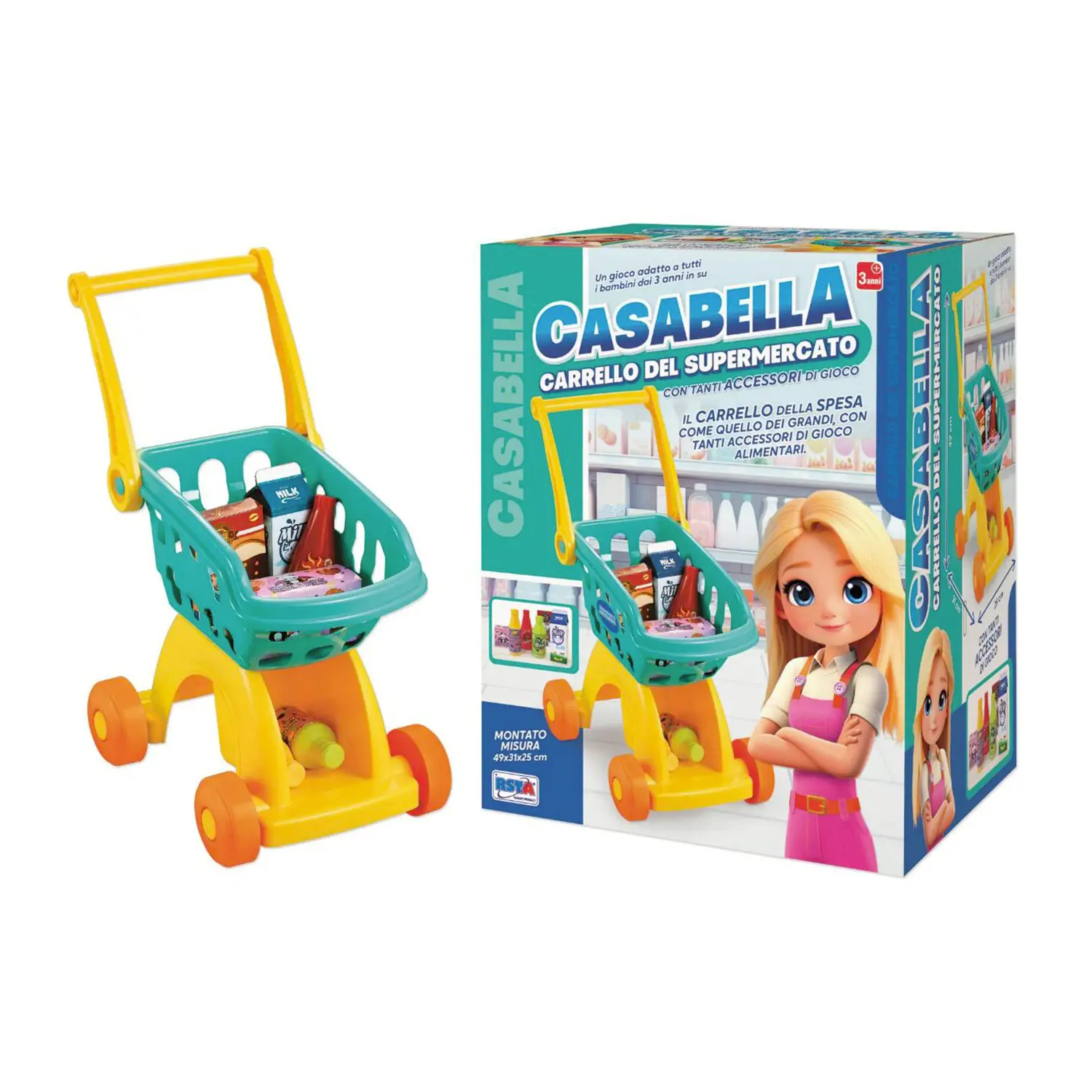 Trolley Supermercato - Alimenti, mercatini, stoviglie