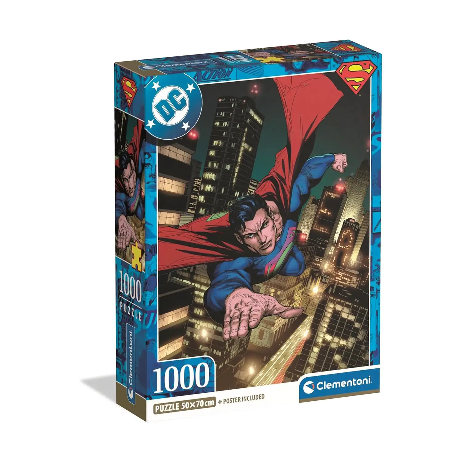 Puzzle 1000 Pezzi Superman Compact 2 - Puzzle in cartone