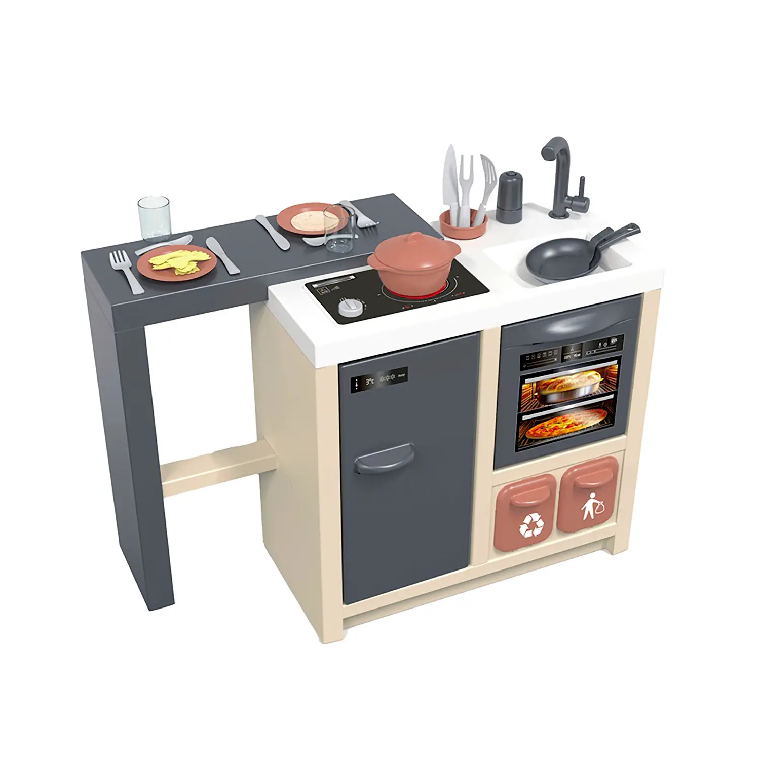 Cucina Con Isola E Accessori - Cucine e gioco simbolico