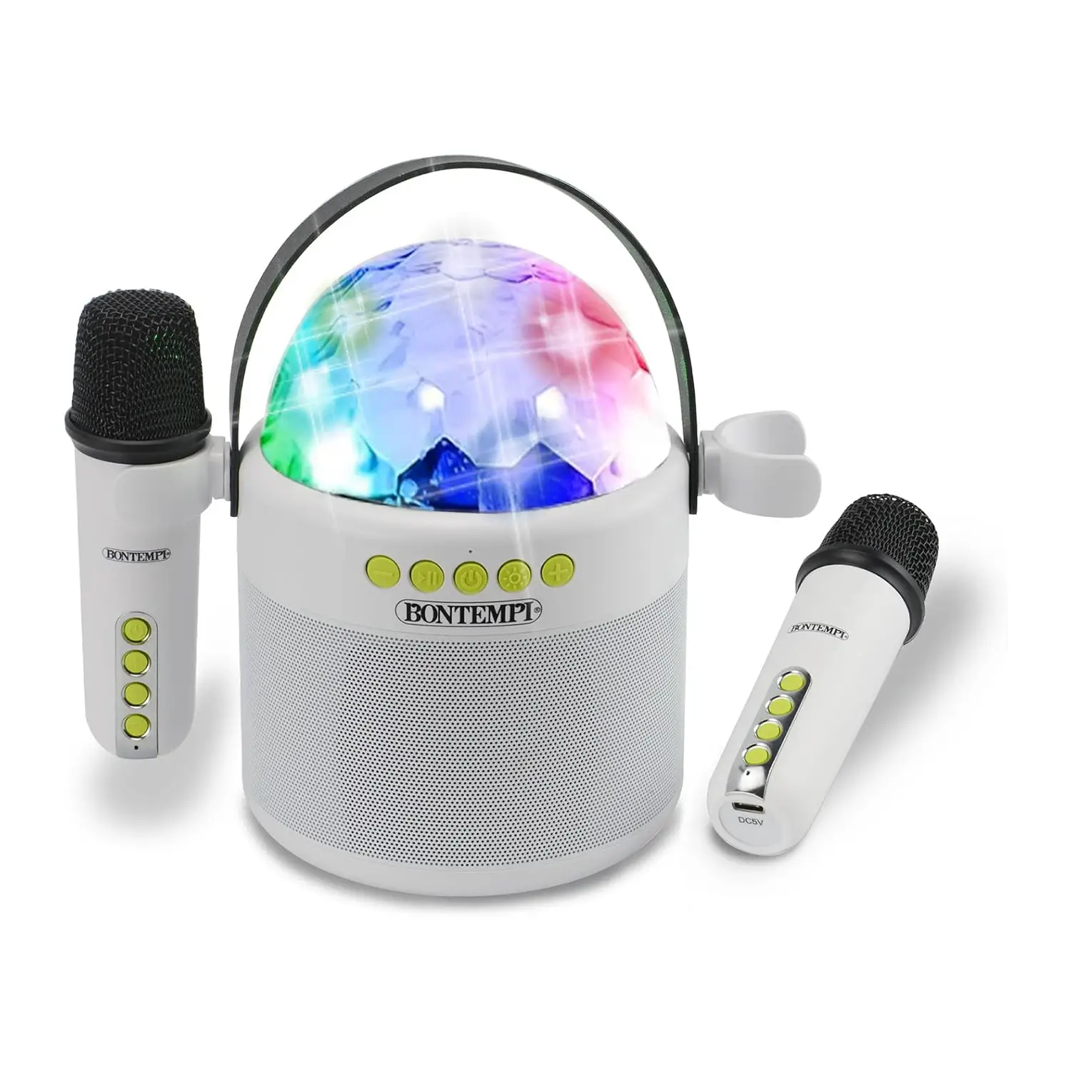 Cassa Karaoke Wireless con 2 Microfoni e Luci LED RGB - Sistemi audio