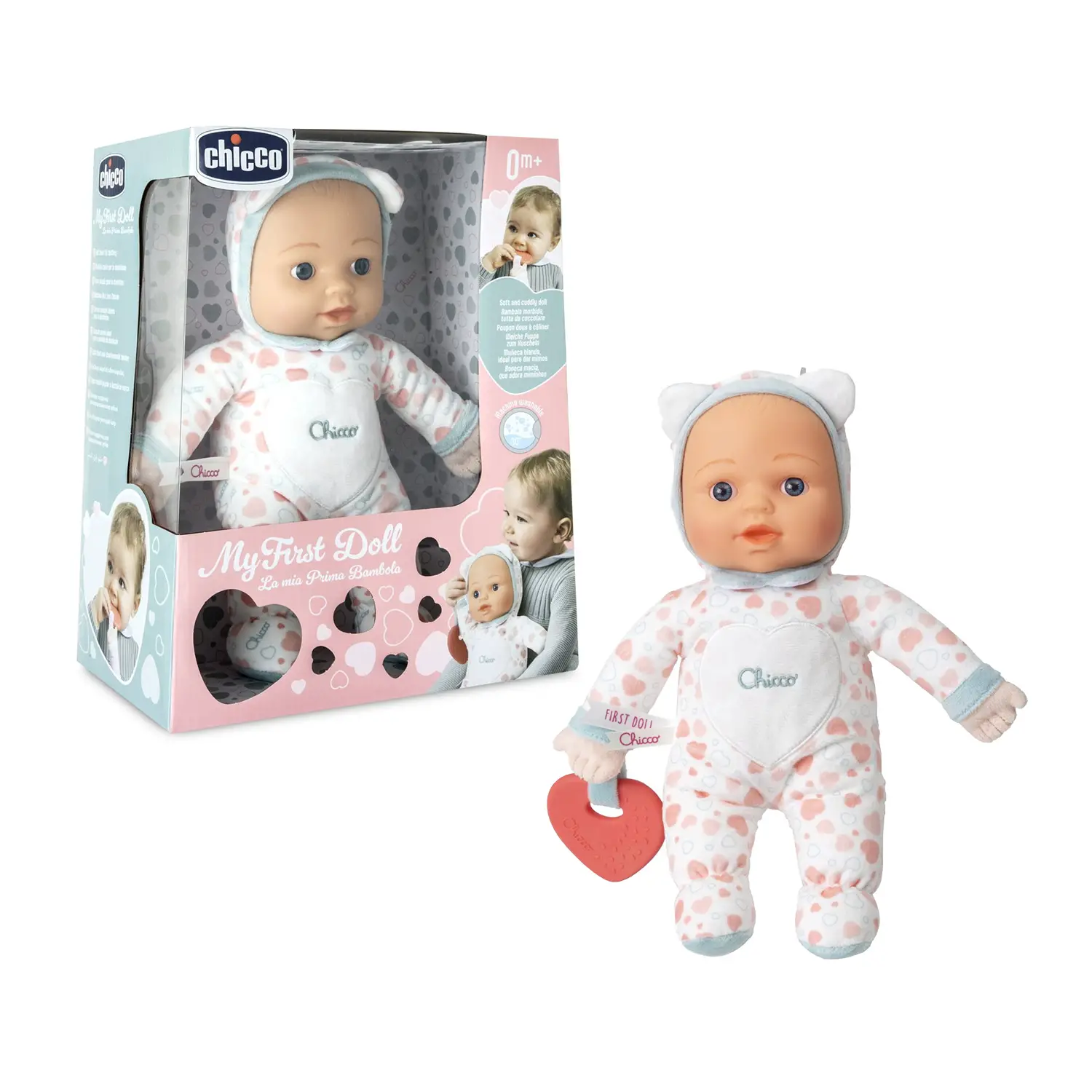 Chicco La Mia Prima Bambola con Cuore Massaggiagengive - Bambole e accessori