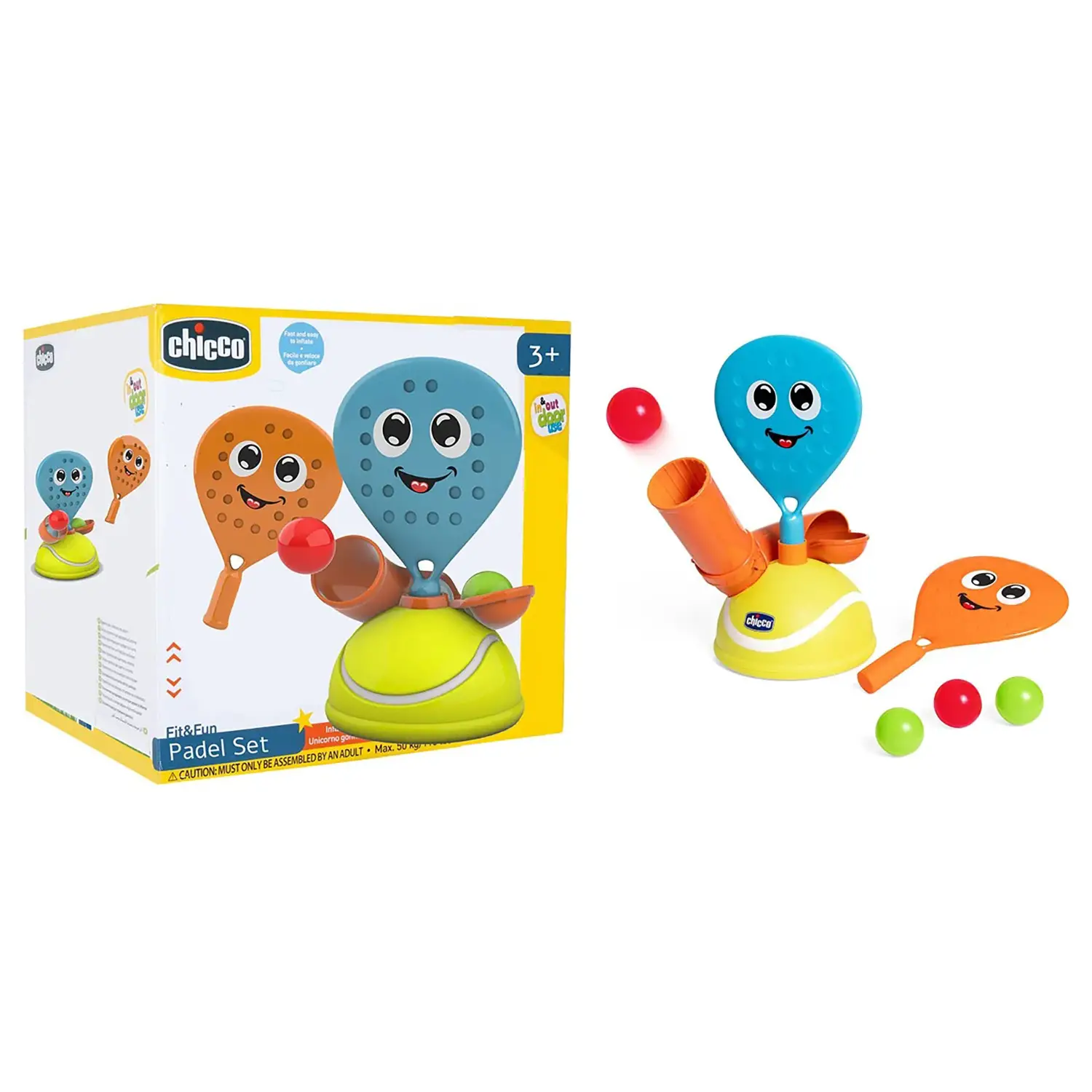 Chicco Padel Set Baby Fit & Fun con Racchette e Palline - Primi giochi