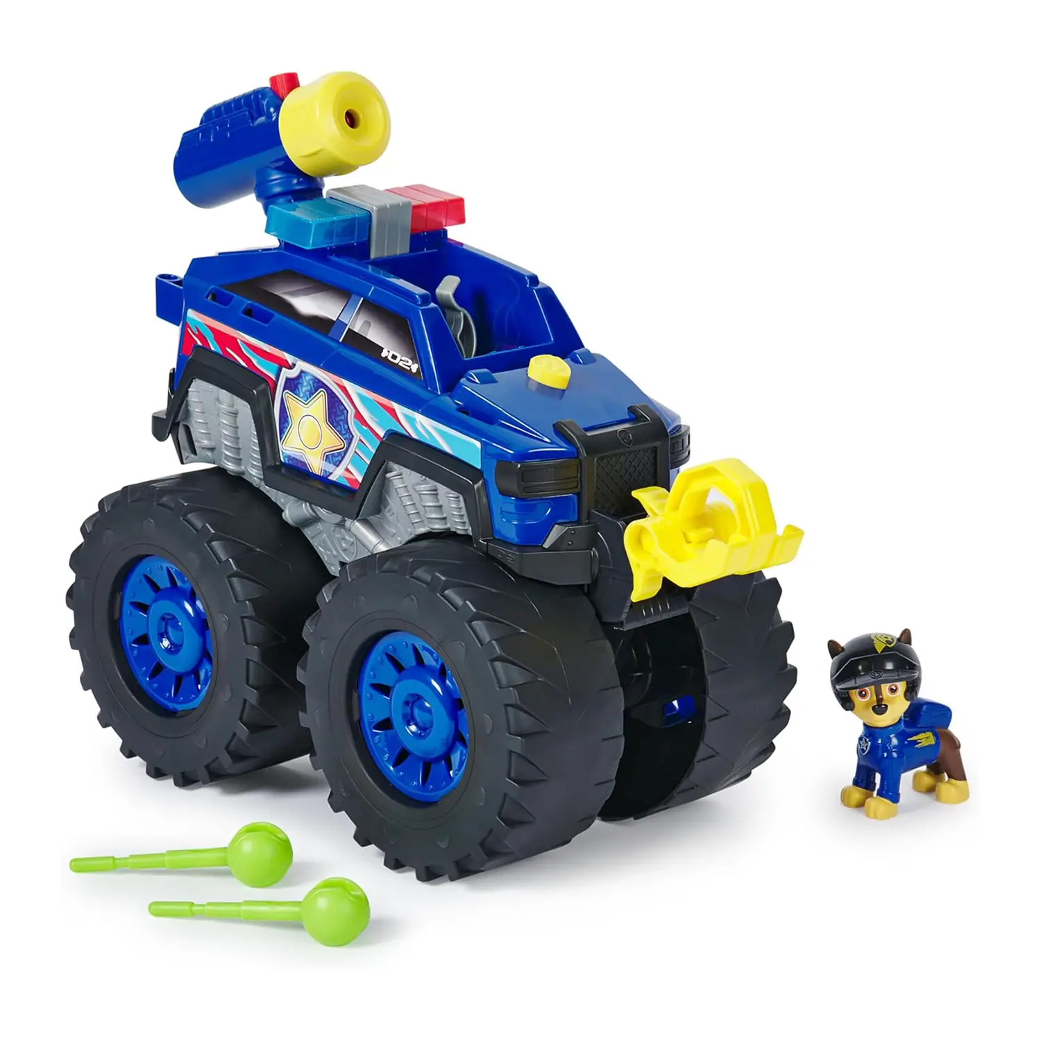 Paw Patrol Rescue Wheels Chase Deluxe – Veicolo Luci, Suoni e Missili - action figures ed accessori