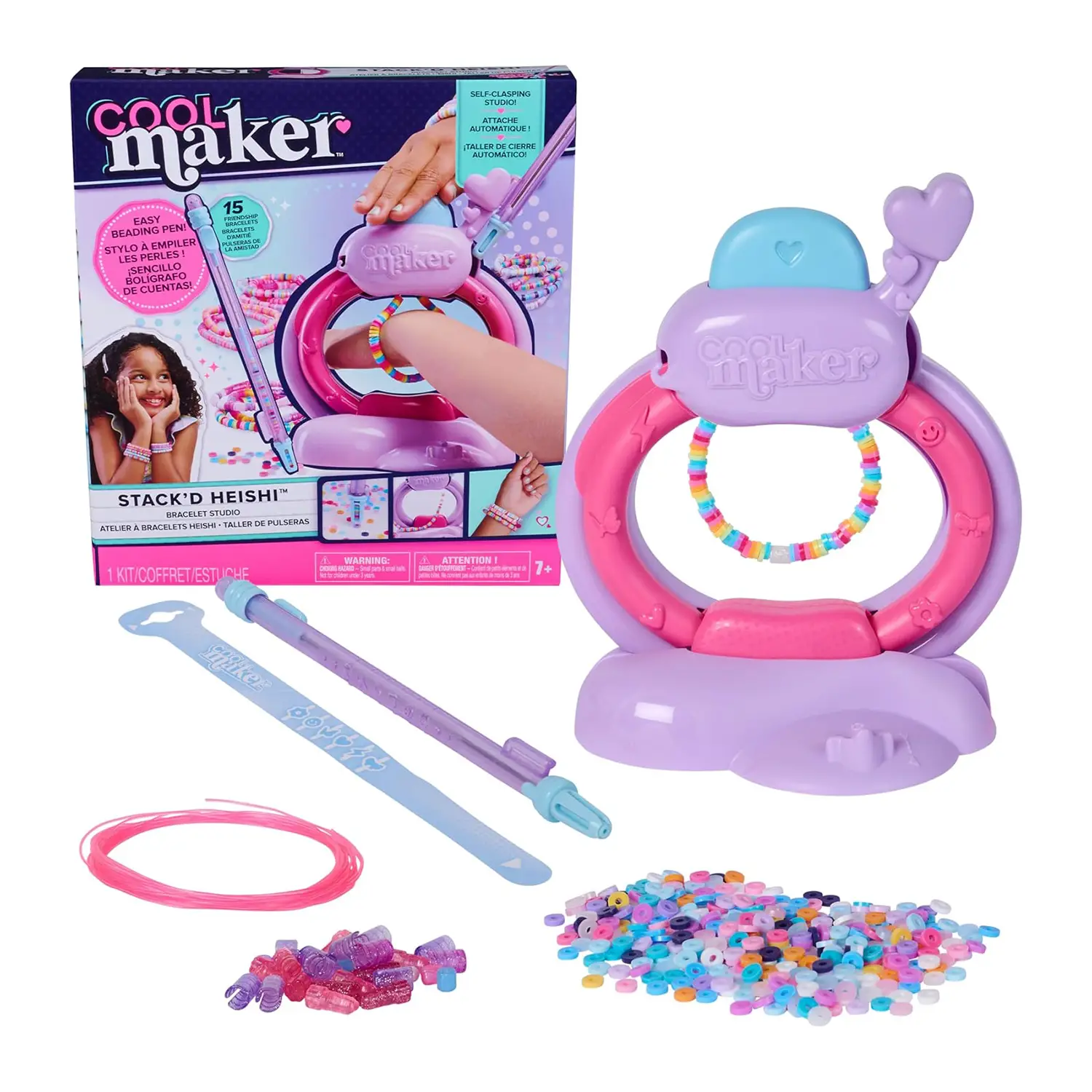 Cool Maker Heishi Studio – Kit Braccialetti con 1200 Perline - creatività