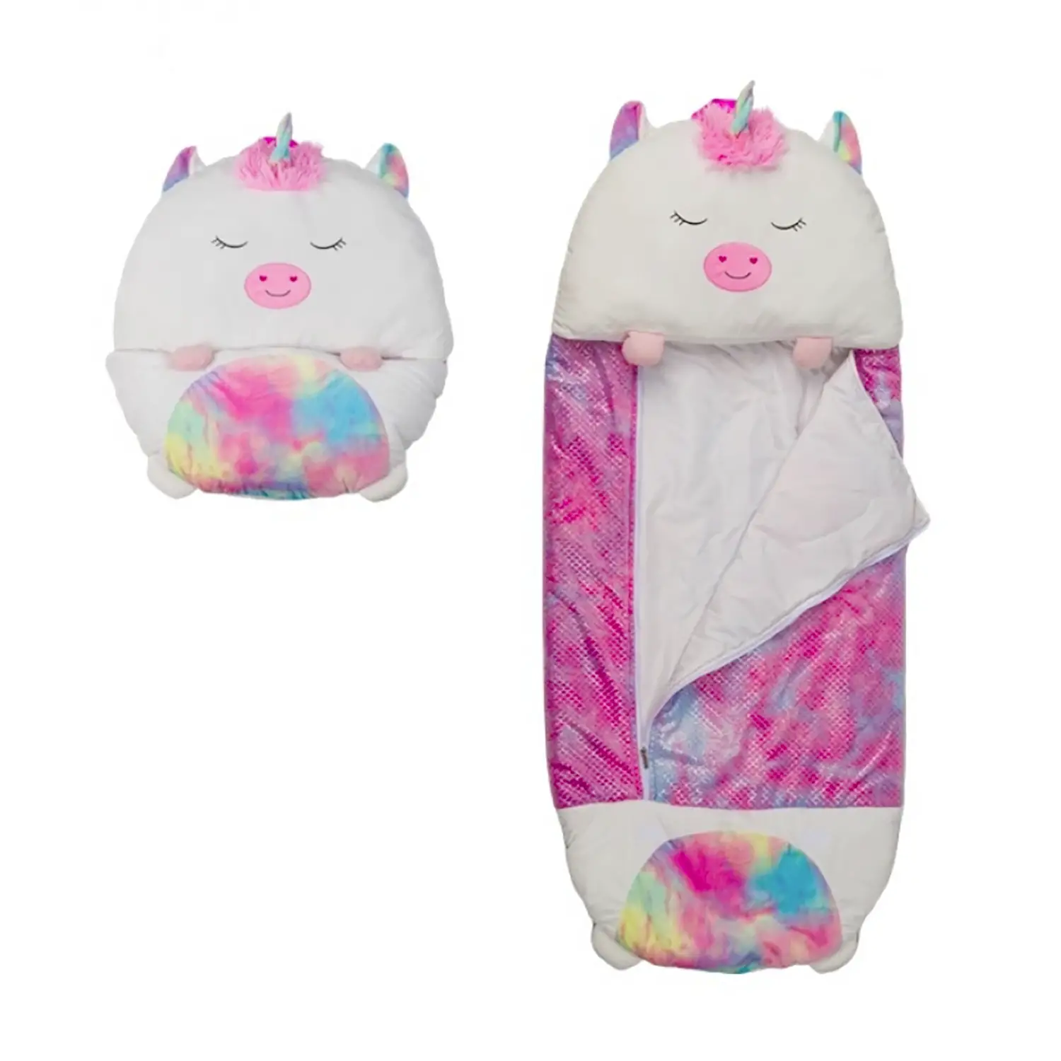Sacco A Pelo Unicorno 130x60 Cm - peluches 0/36 mesi