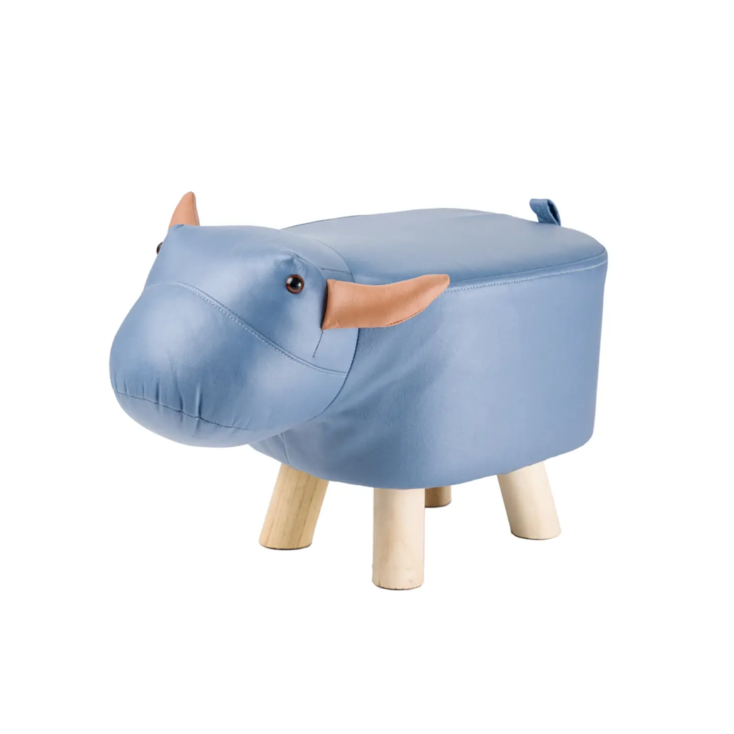 Sgabellino Pouf Toro In Ecopelle - gadget