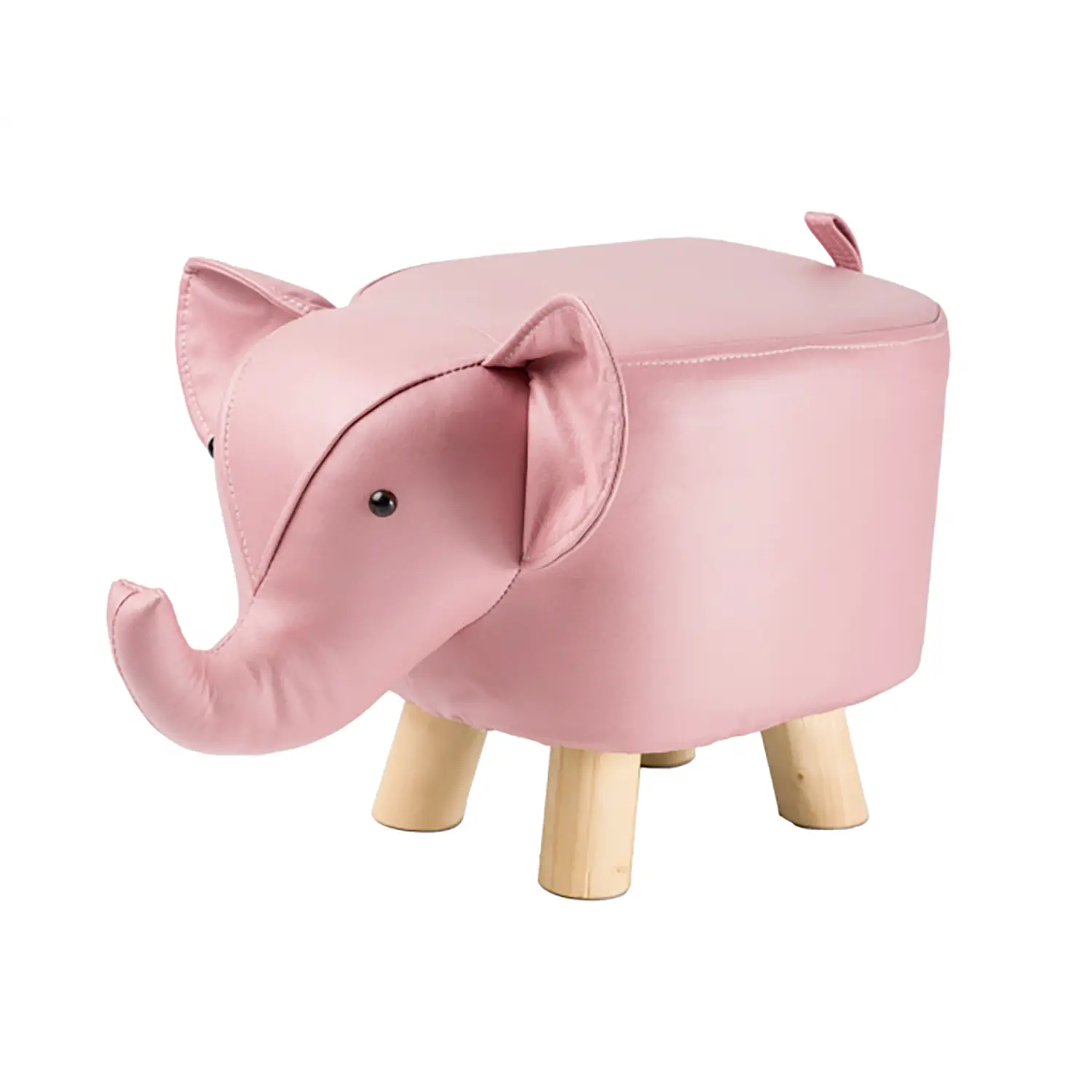 Sgabellino Pouf Elefante In Ecopelle - gadget