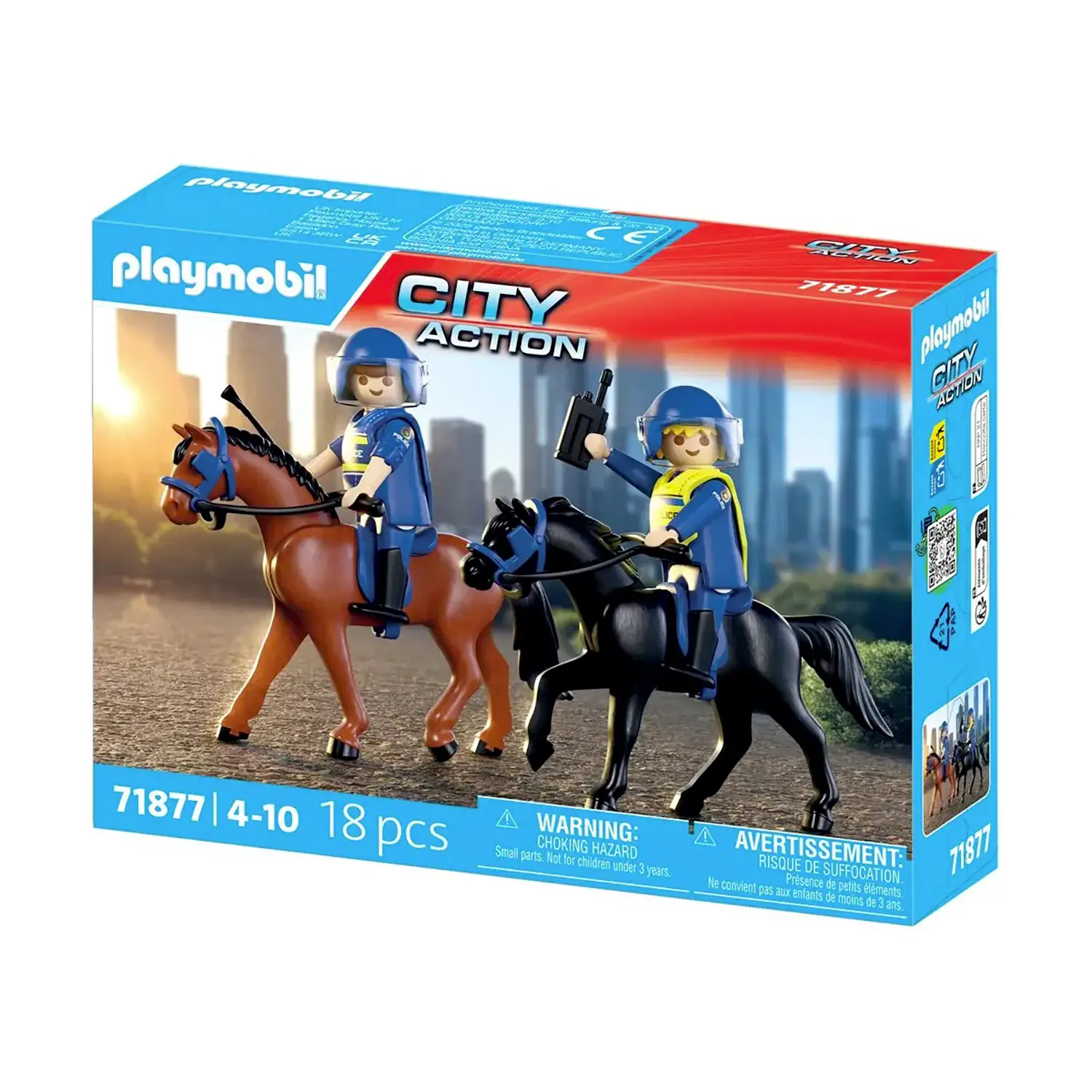 Poliziotti A Cavallo Playmobil City Action - playmobil