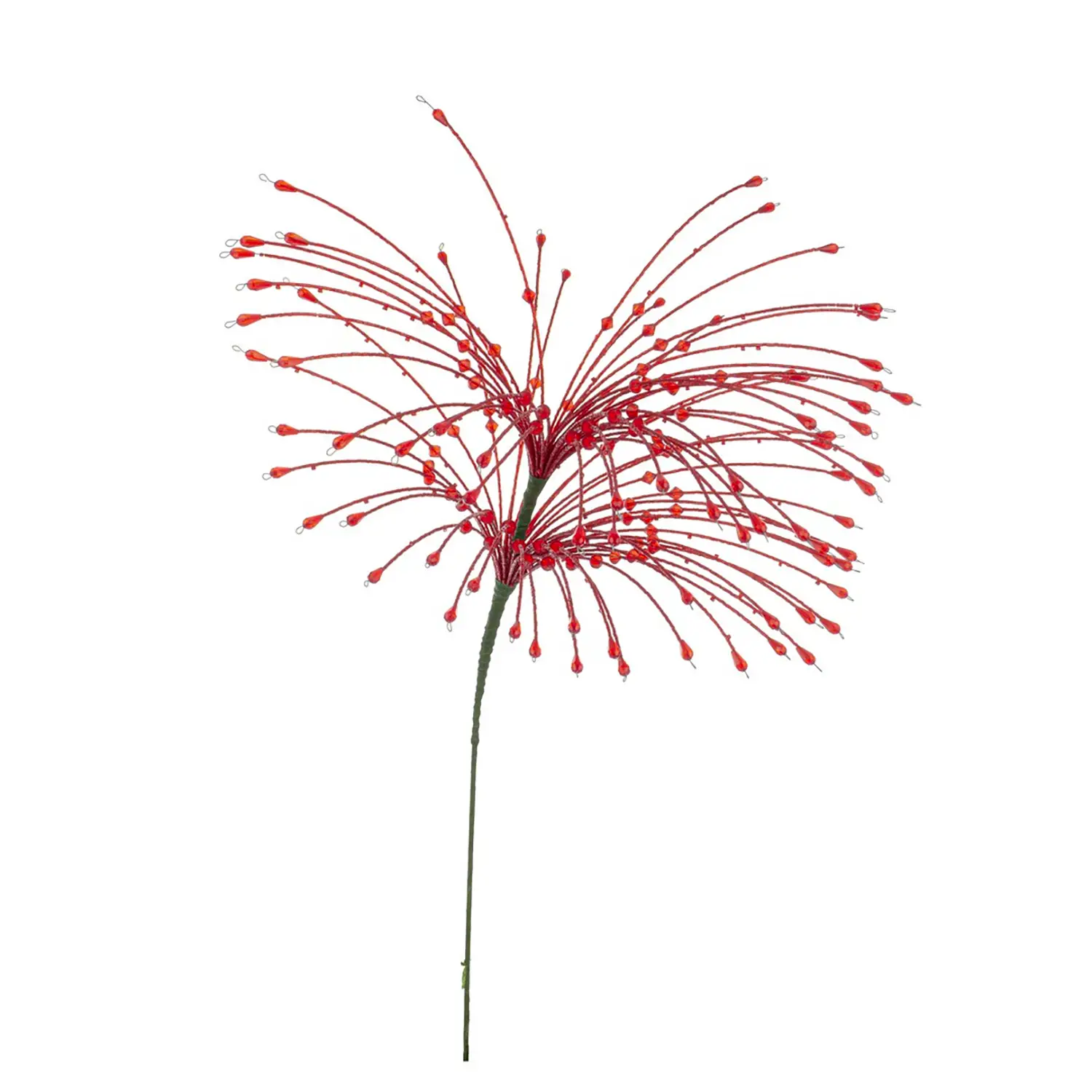 Ramo Zacary Decorazione Natale 63cm Rosso - fiori e ghirlande