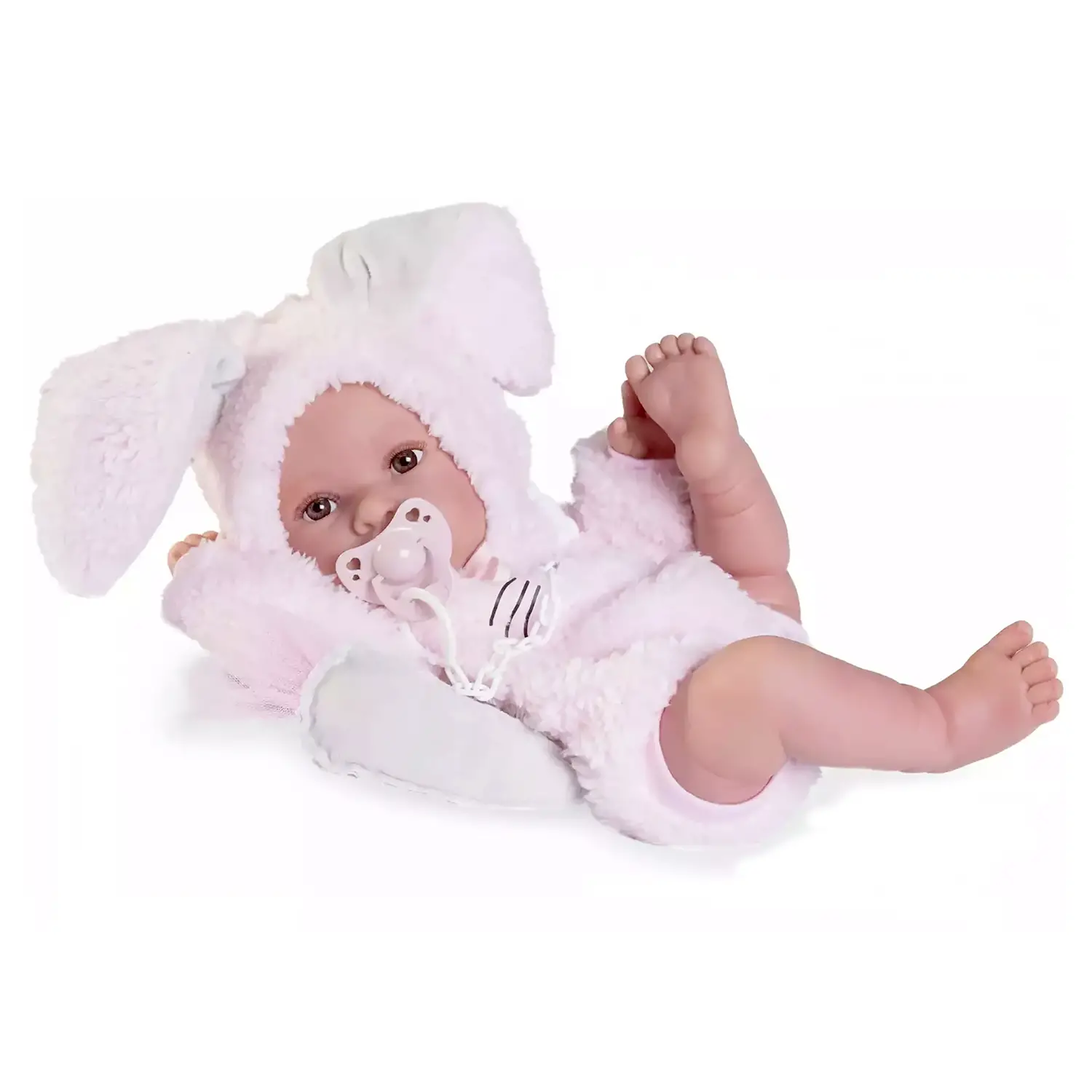 Bambola Newborn Erika Tutina Coniglietta E Peluche Carota - Bambole e accessori