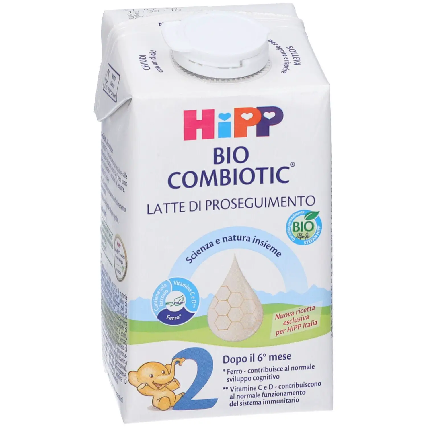 HiPP Bio Combiotic Latte di Proseguimento Bio 2 500 ml - latti artificiali