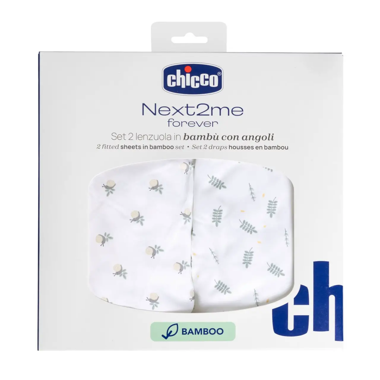 Set Lenzuola in Bambù per Next2Me Forever - Greenery - lenzuolini