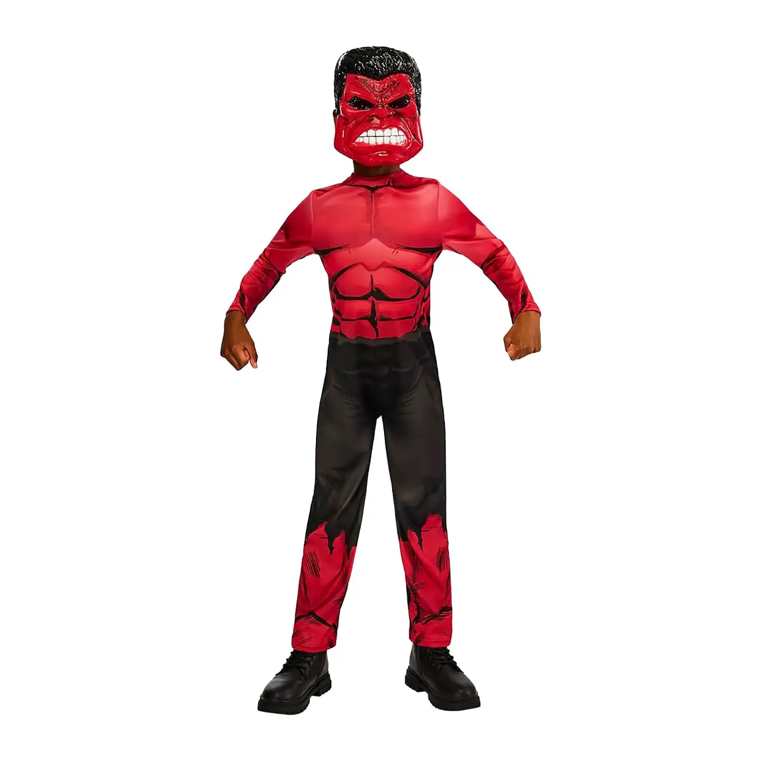 Costume Hulk Classic Rosso - Taglia S - 7/8 Anni - abiti bambino e bambina