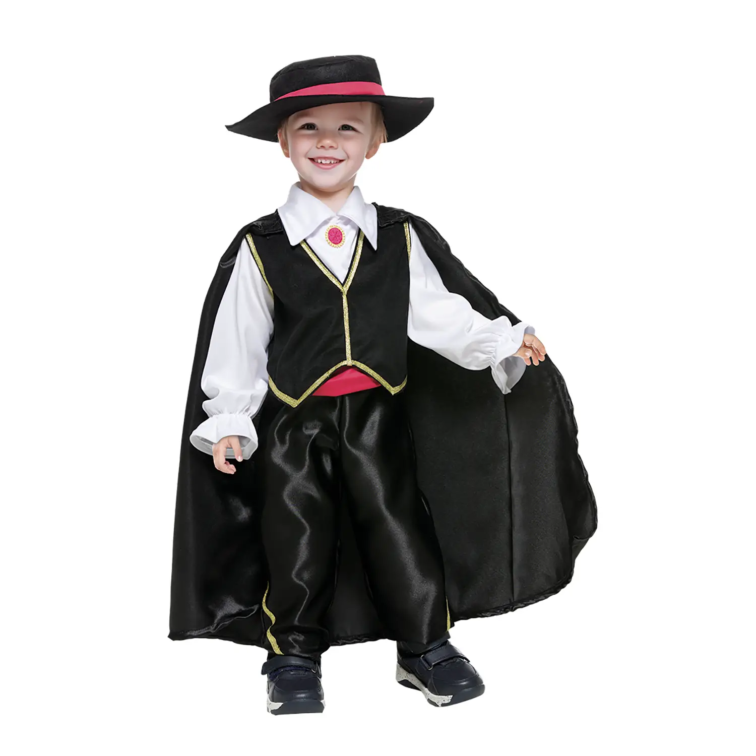 Costume Cavaliere Nero Baby - Taglia 2/3 Anni - abiti bambino e bambina