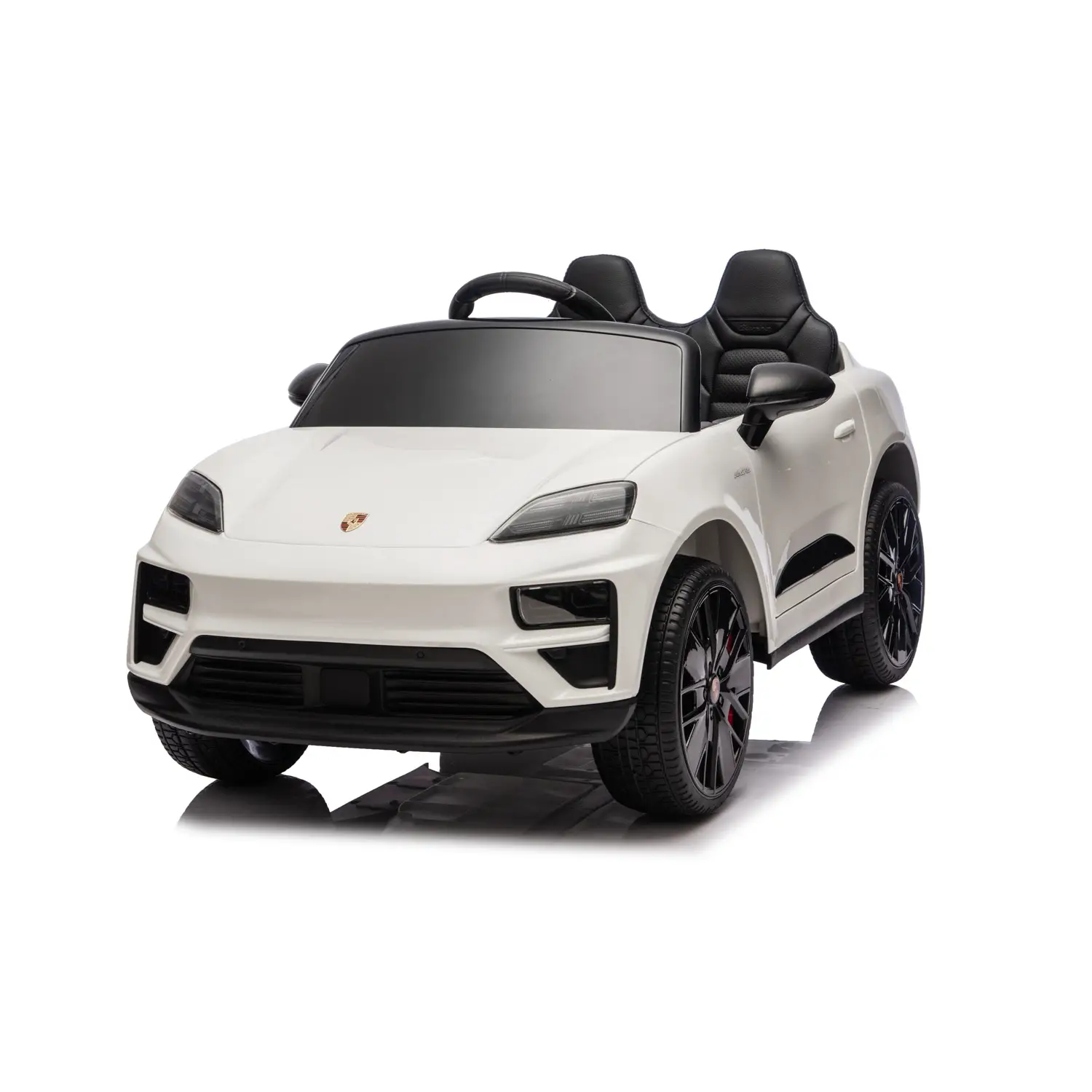 Porsche Macan Turbo EV Auto Elettrica per Bambini, Licenza Ufficiale, Bianca - auto