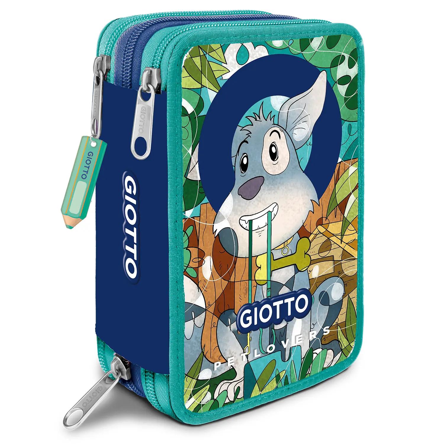 Giotto Petlovers Astuccio 3Zip Dog - astucci colori