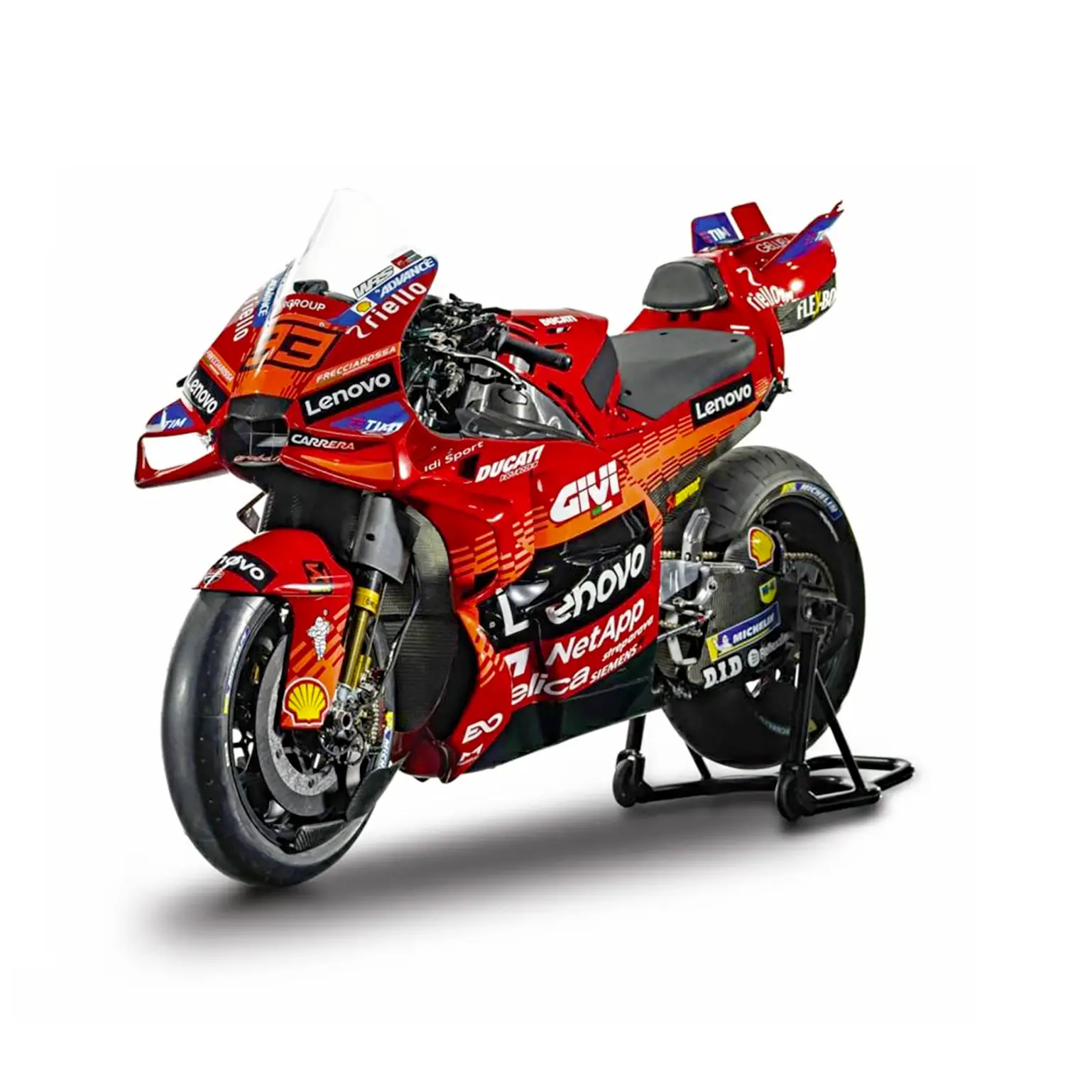 Moto 1:18 Ducati Lenovo Team 2025 Marc Marquez #93 - Veicoli, garage e piste