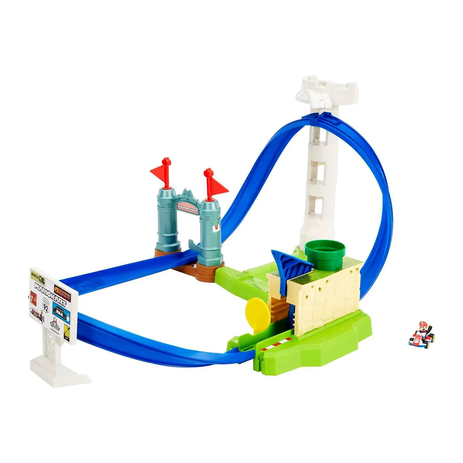 Hot Wheels Mario Kart Circuit Slam Track Set con Veicolo - play set