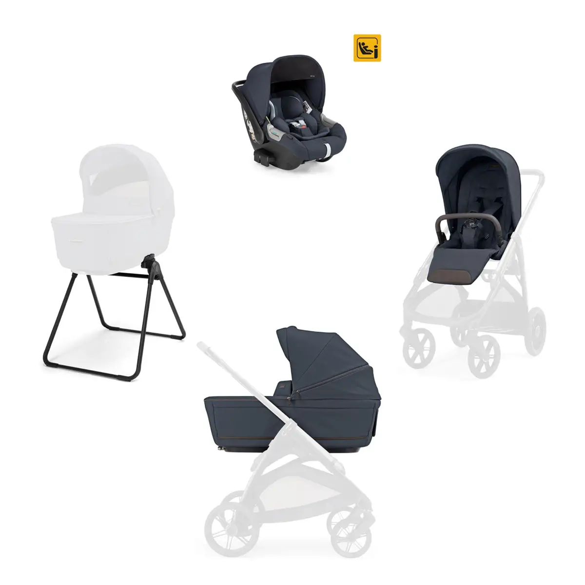 Aptica sistem quattro Darwin Saphire Blue (telaio escluso) - trio e modulari