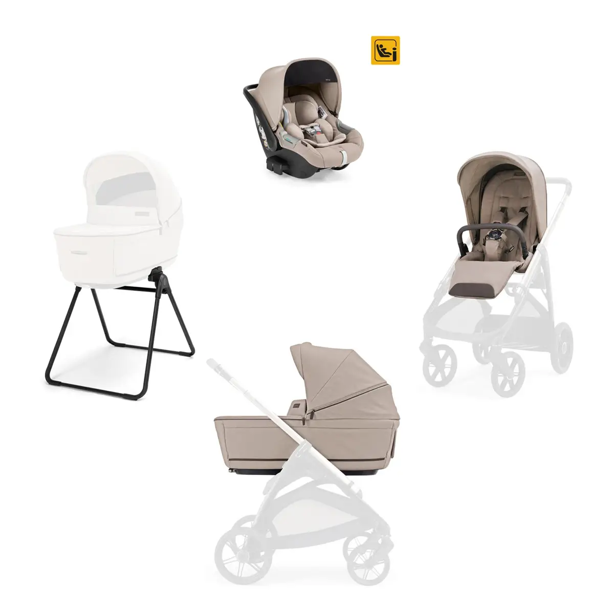Aptica sistem quattro Darwin Vicuna Beige (telaio escluso) - trio e modulari