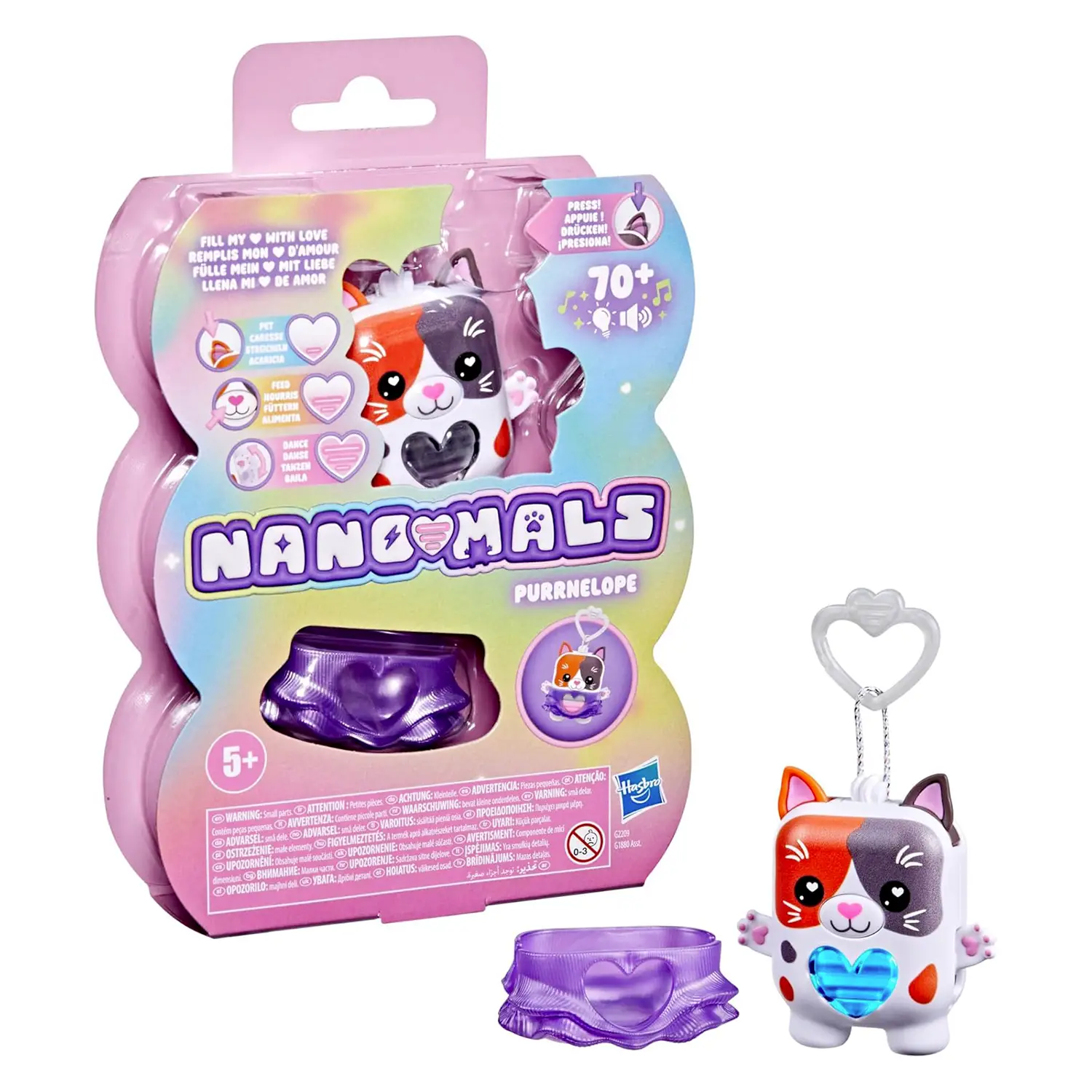 Nano - Mals Cuccioli Interattivi: Purrnelope La Gattina Tricolore - collezionabili bambina
