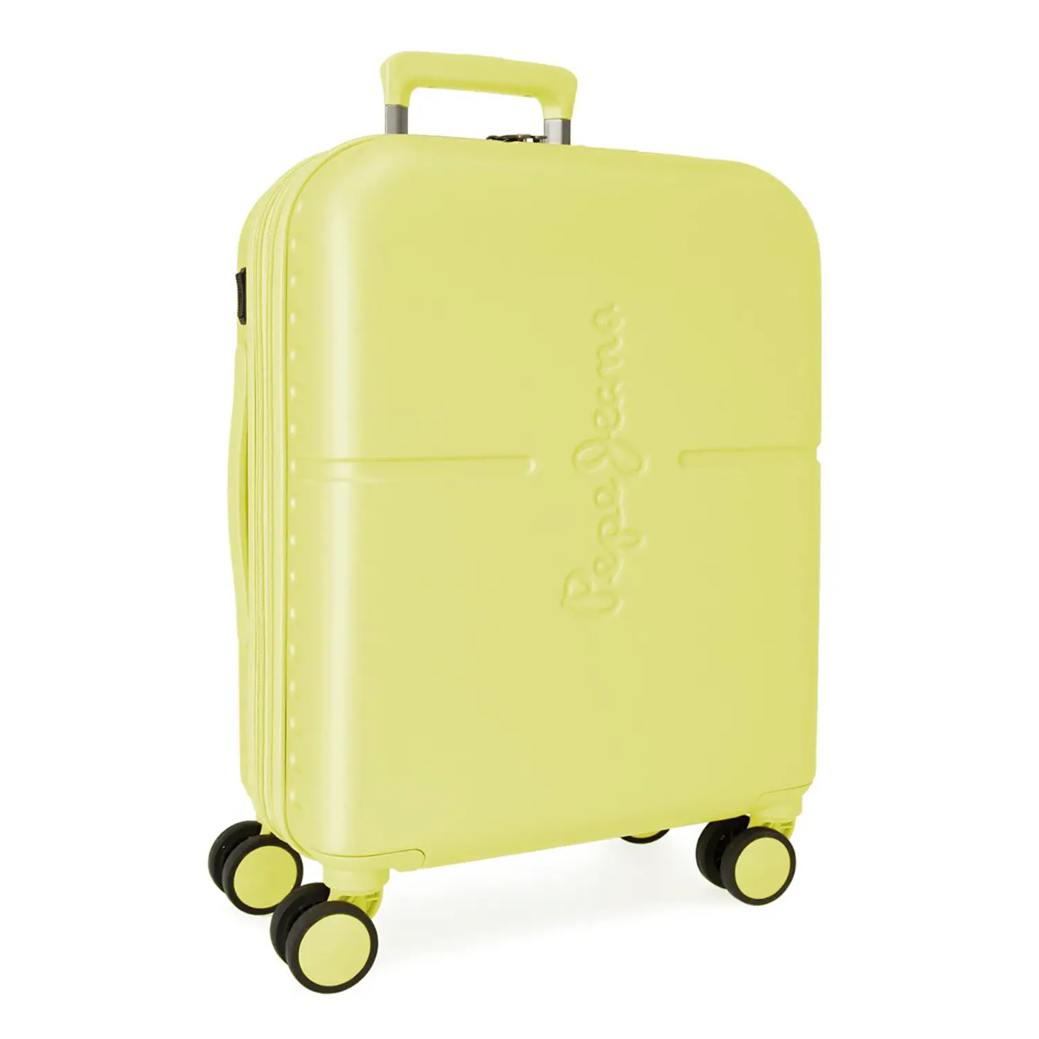 Pepe Jeans Trolley Abs 55 cm 4 Ruote Highlight Giallo -