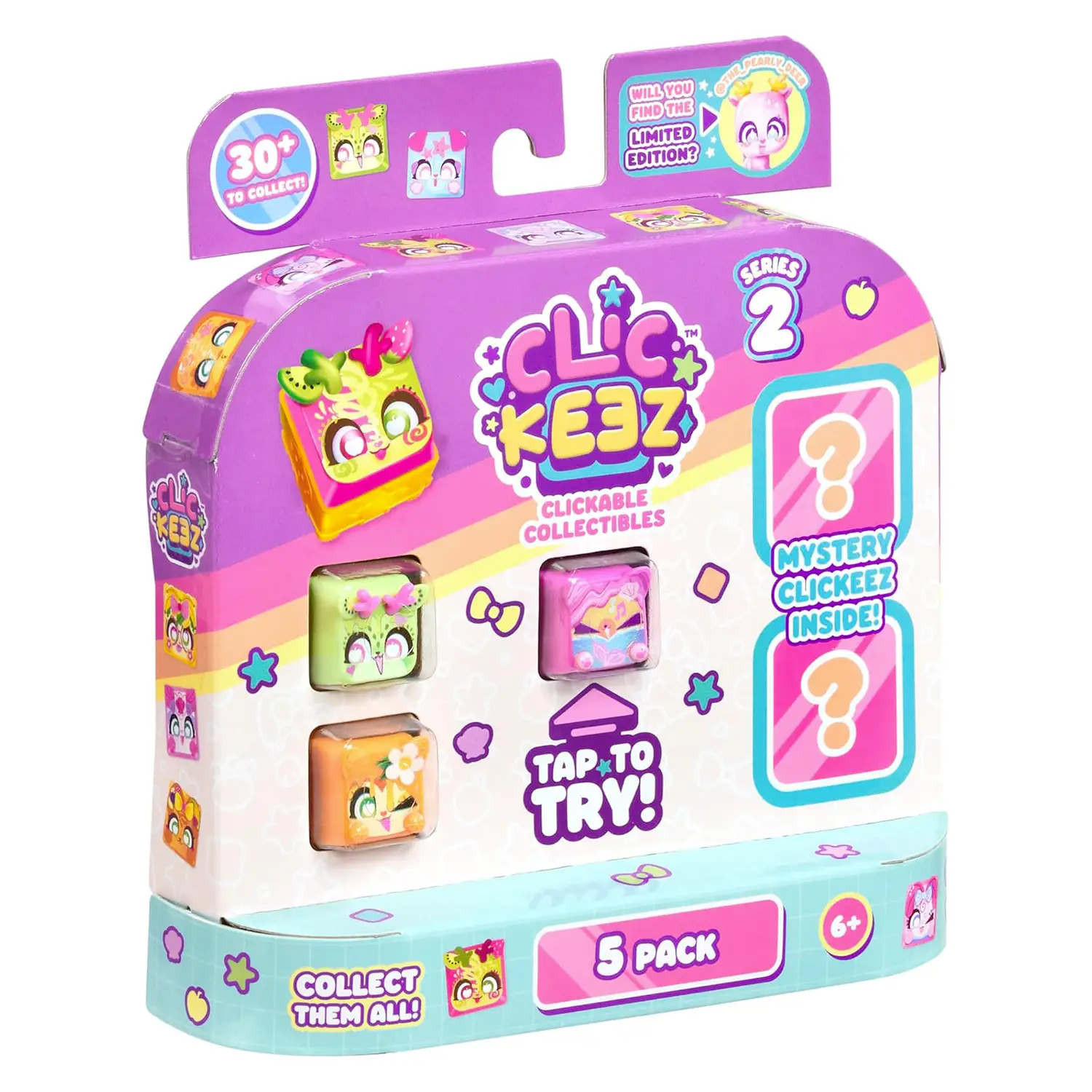 Clickeez Serie 2 - 5 Mini Figure Kawaii Da Cliccare - collezionabili bambina