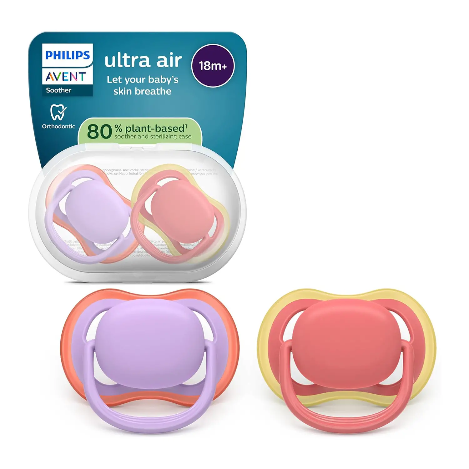 Ciuccio Philips Avent Ultra Air +18m Pink Lilac - ciucci