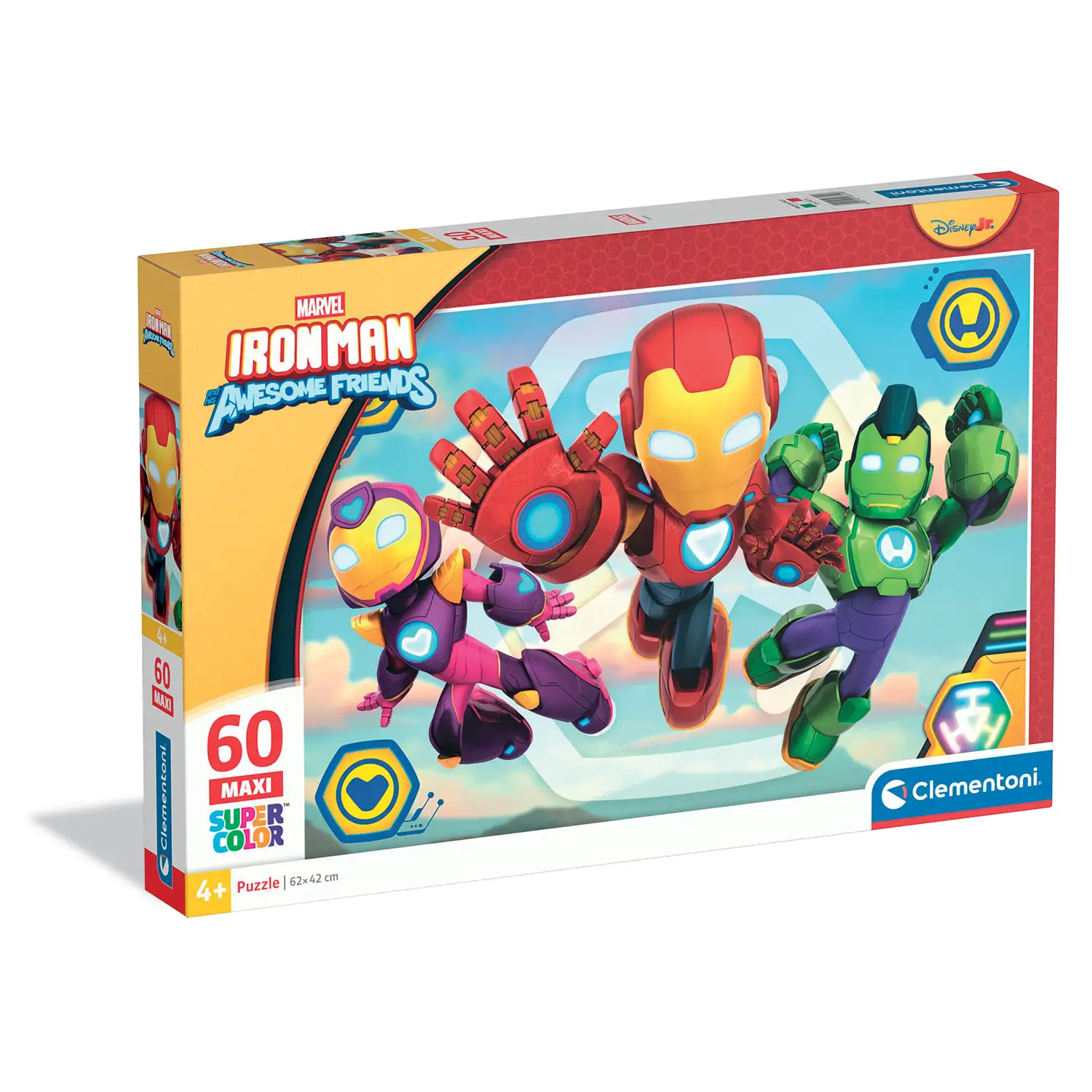 Puzzle 60 Pezzi Maxi Iron Man Awesome Friends - Puzzle in cartone