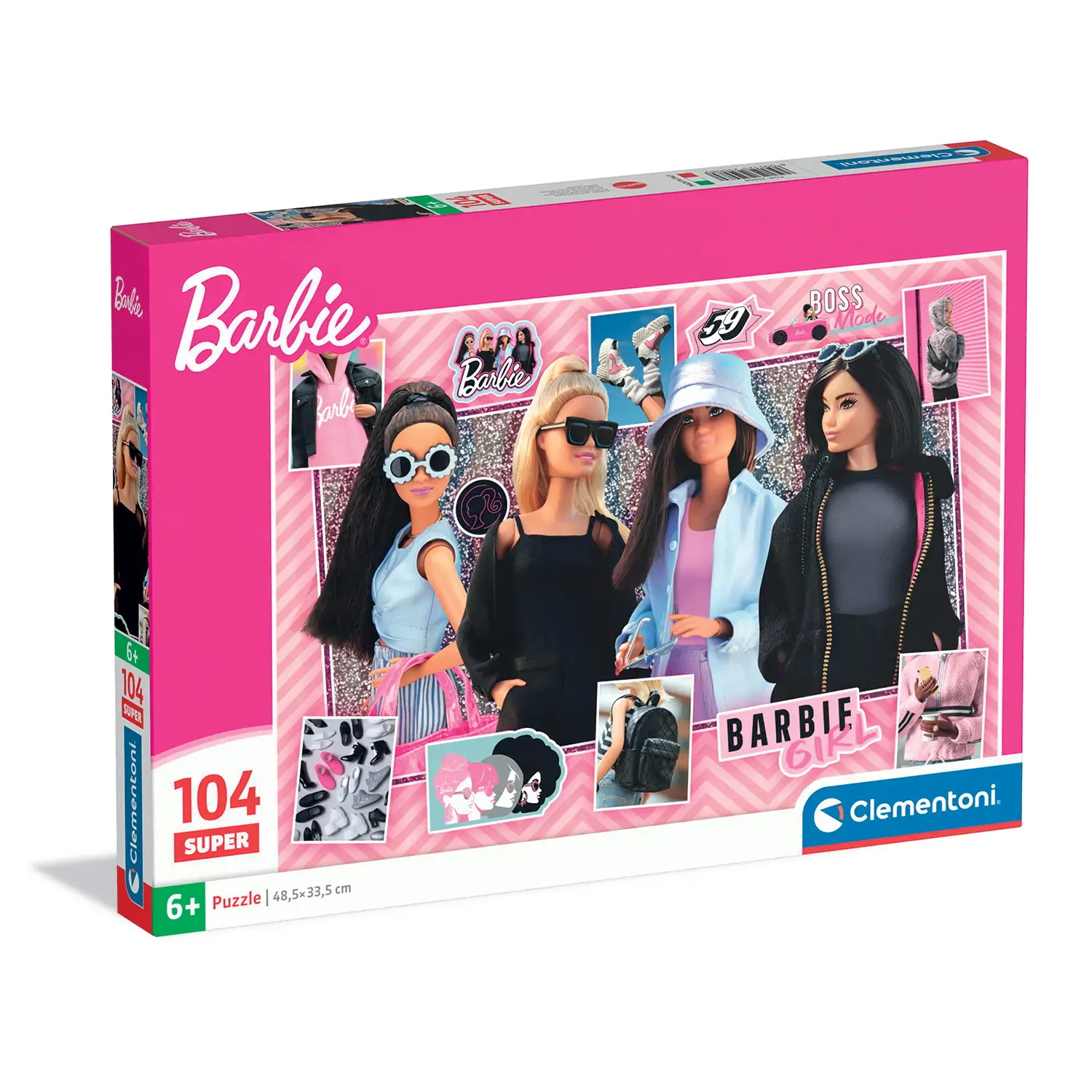 Puzzle 104 Pezzi Super Barbie Boss Model - Puzzle in cartone