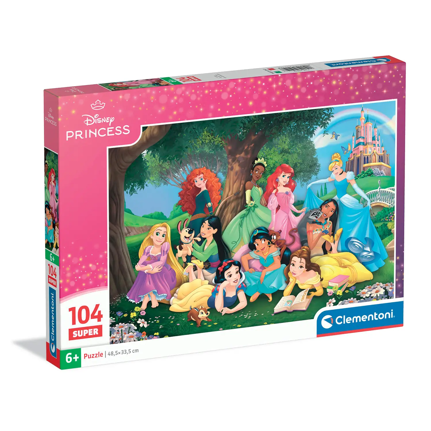 Puzzle 104 Pezzi Super Disney Princess - Puzzle in cartone