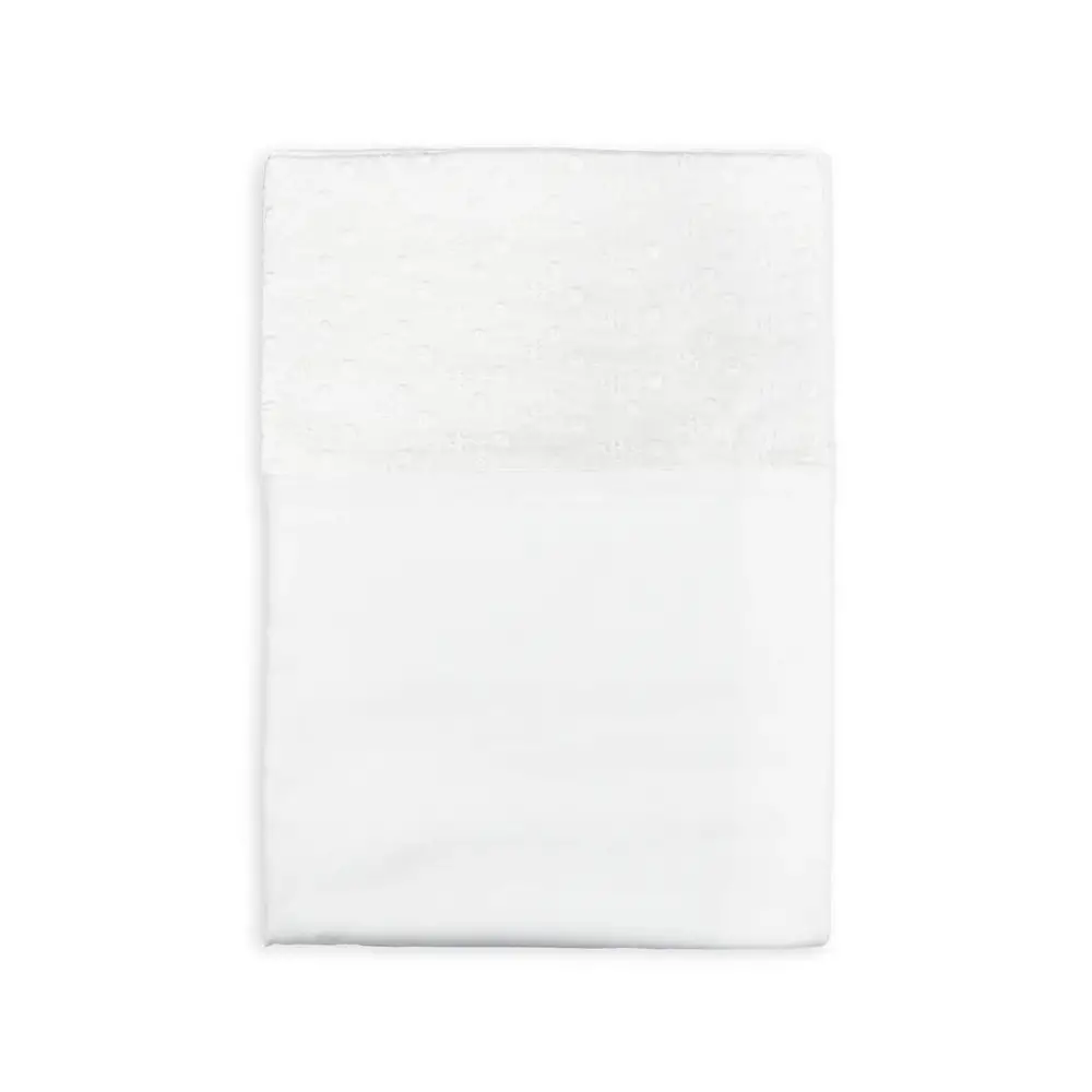 Lenzuolo Per Lettino 100x140cm in Satin con Bordo Sangallo - lenzuolini