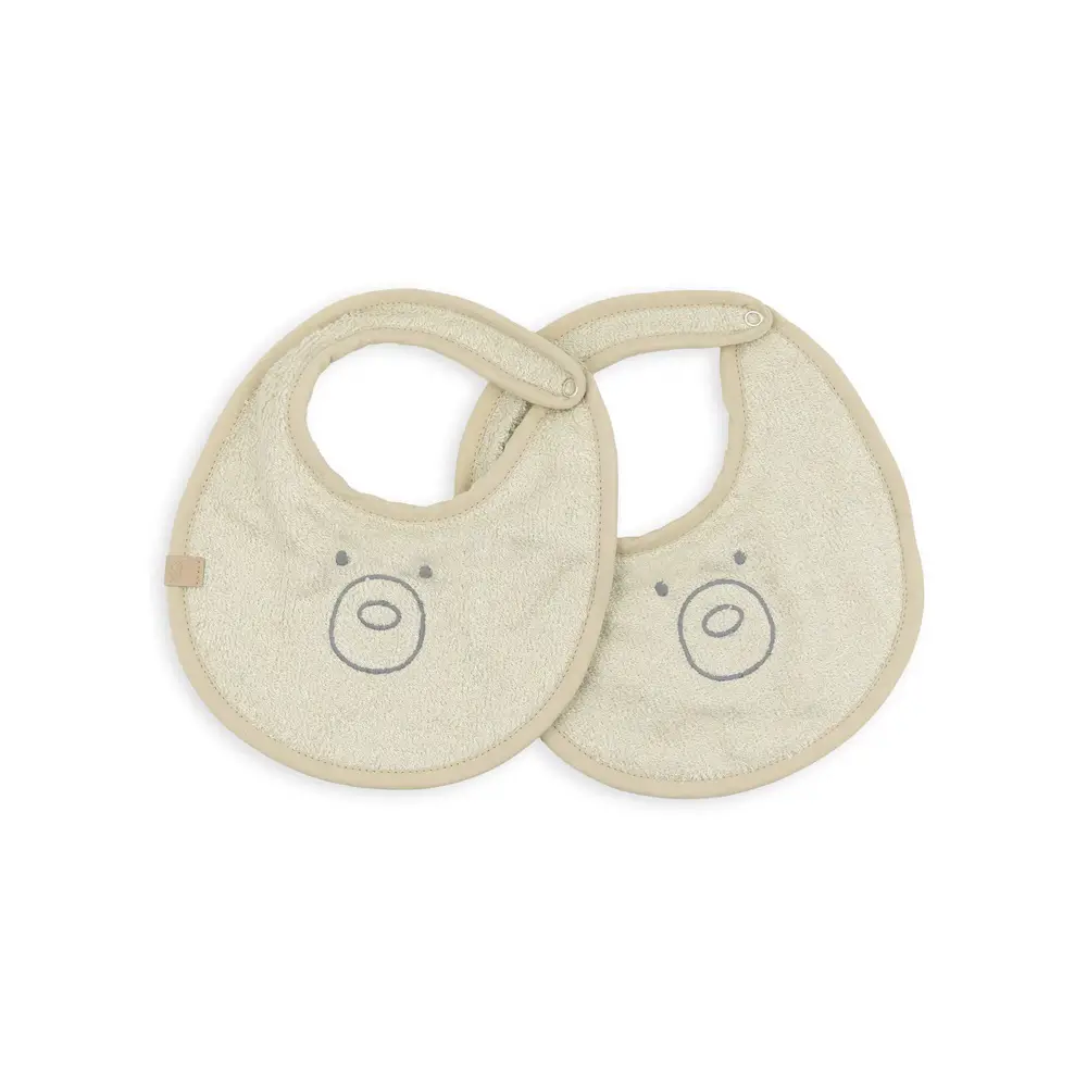 Bamboom Bavaglino in Spugna Oyster Grey set 2 pz - Sicurezza e igiene