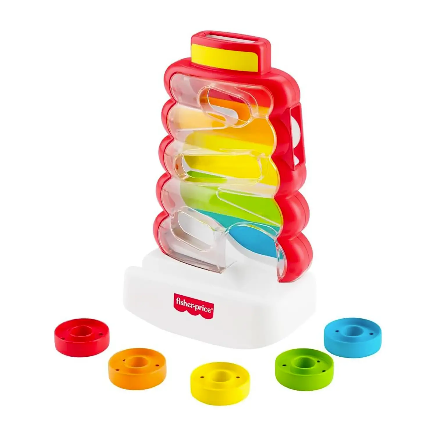 Fisher Price Piramide 5 Anelli Con Base Dondolante E Labirinto - Primi giochi