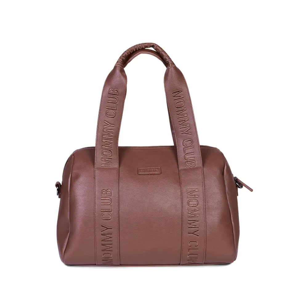 Borsa Cambio Mommy Club Signature in Ecopelle Dark Brown Childhome - borse e zaini