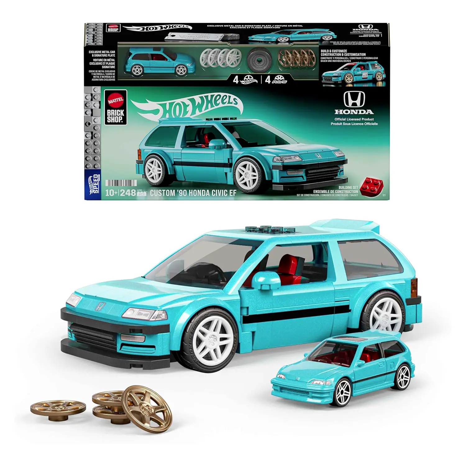 Hot Wheels Set Da Costruire Speed Honda Custom '90 - tematiche