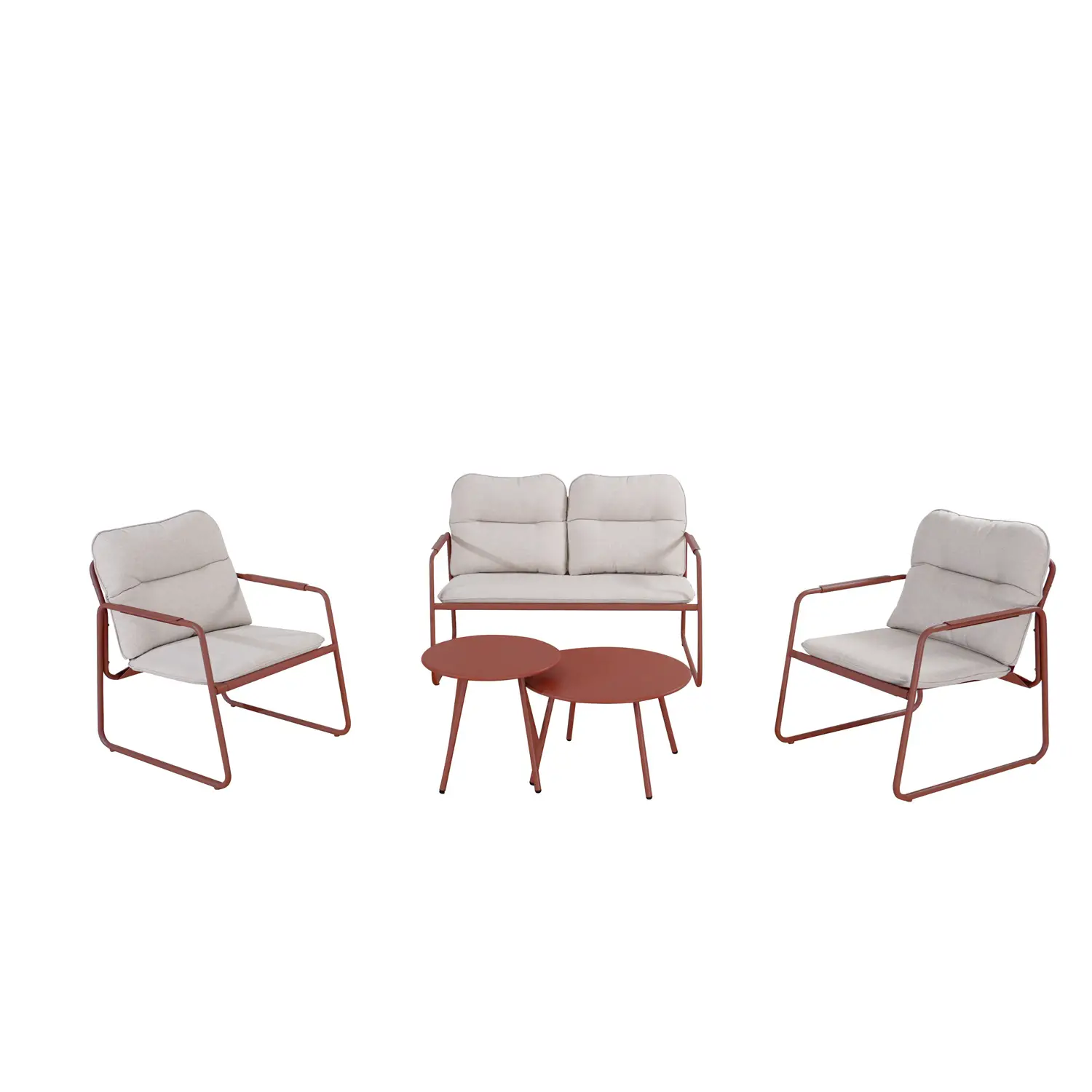 Salottino Furore Terracotta 4 Posti Set Lounge Giardino - set e salotti