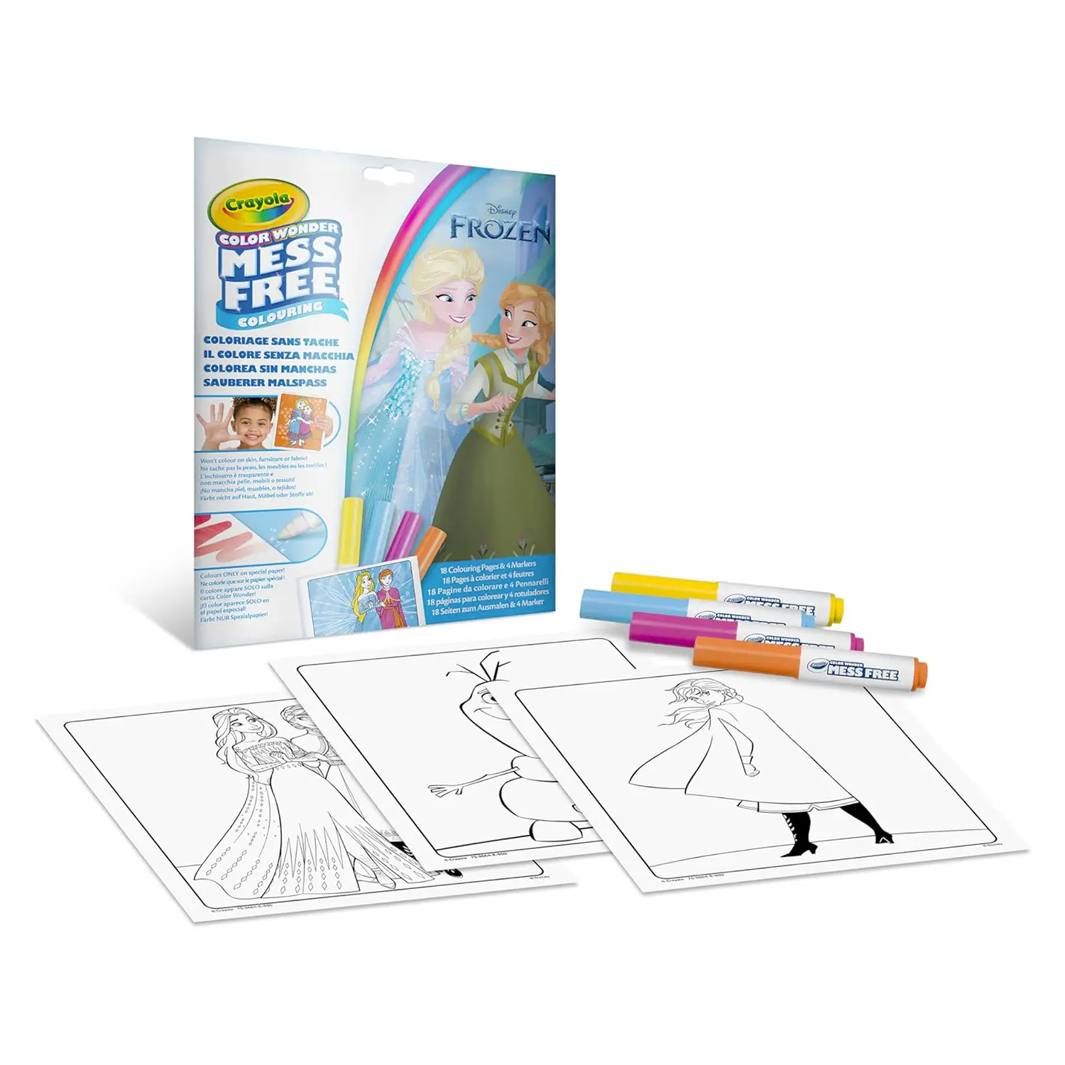Color Wonder Album Da Colorare Con Pennarelli Magici Disney Frozen - Manuali per attività creative