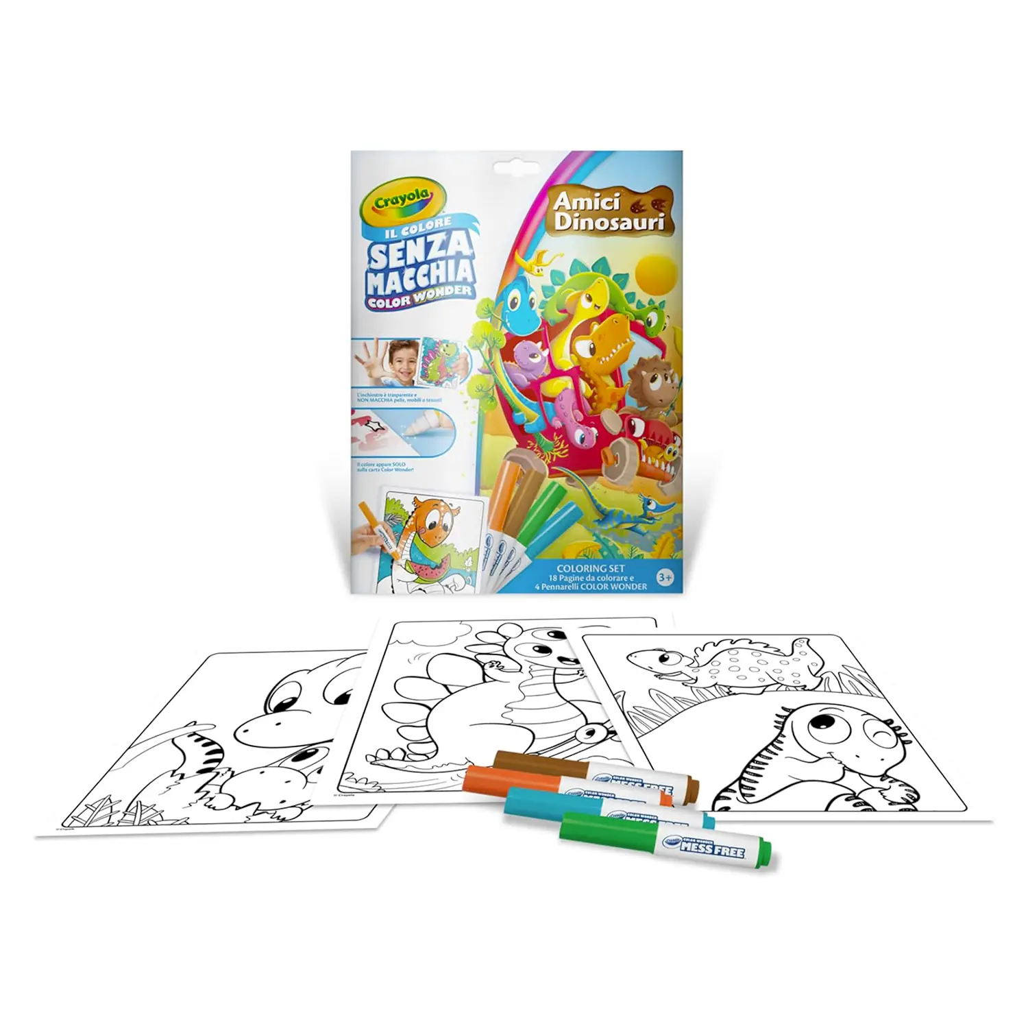 Color Wonder Album Da Colorare Con Pennarelli Magici Amici Dinosauri - Manuali per attività creative