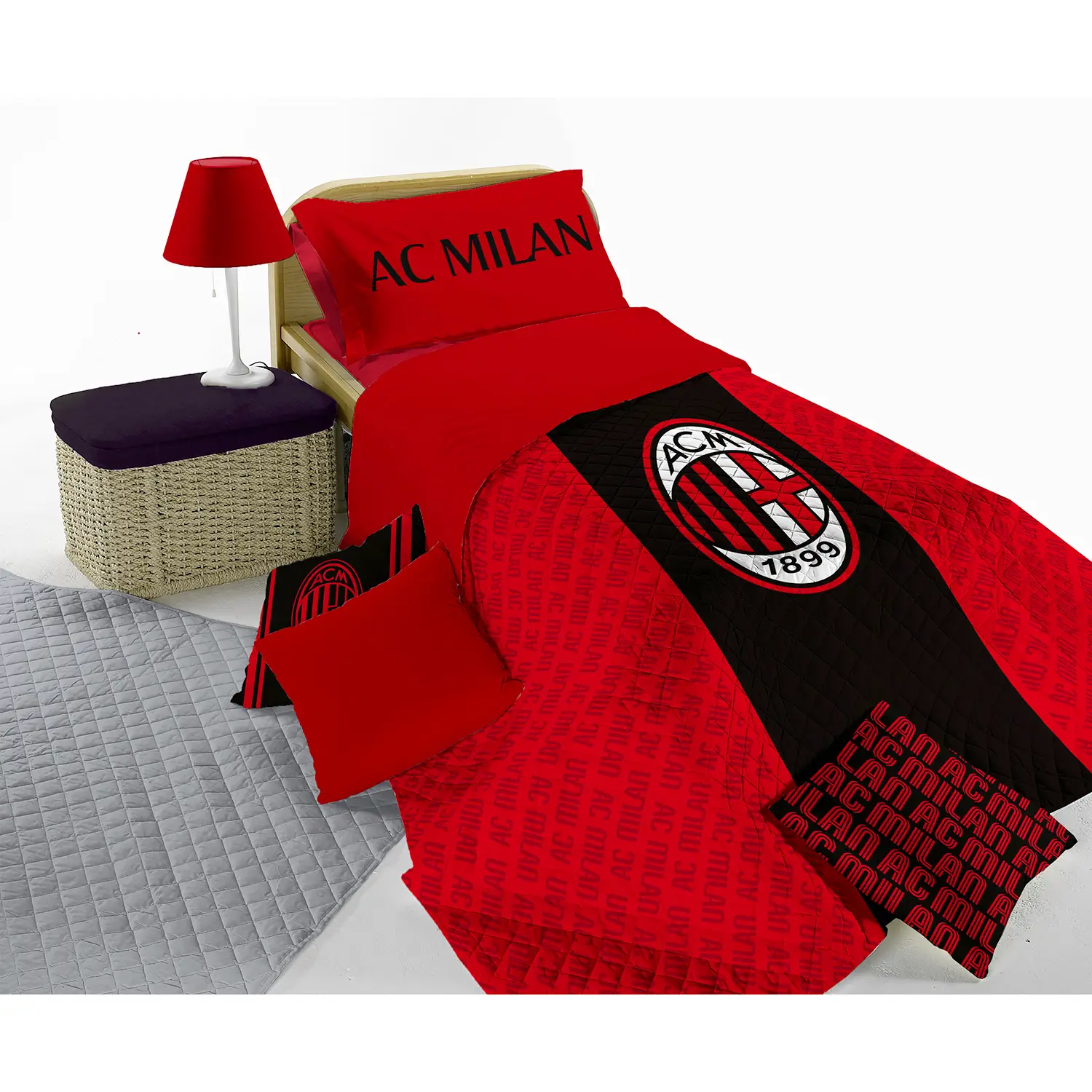 Copriletto Trapuntato 1 Piazza Micro Milan 170x260 Cm - biancheria casa