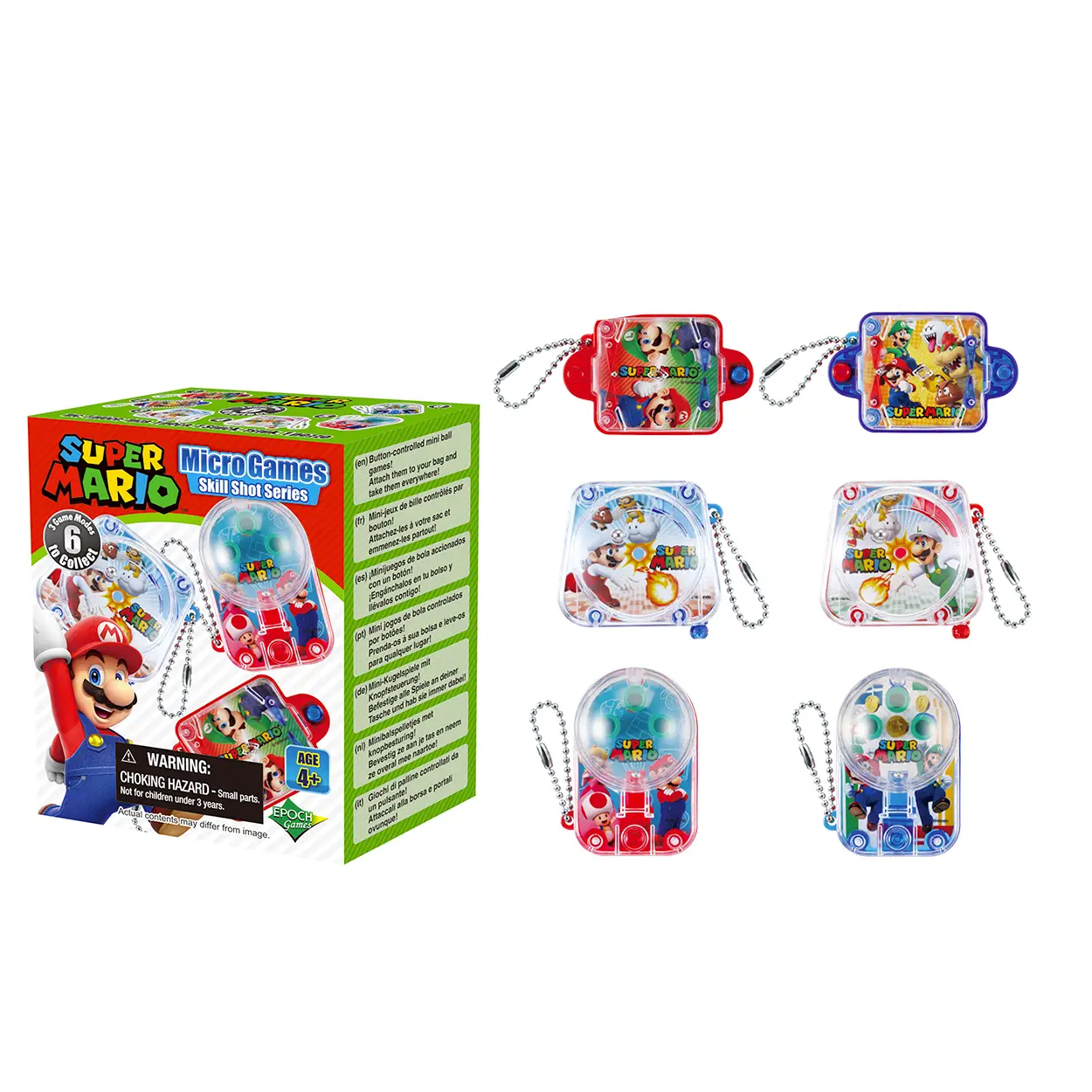 Super Mario Micro Games Skill Shot Series Gioco Collezionabile A Sorpresa - action figures ed accessori