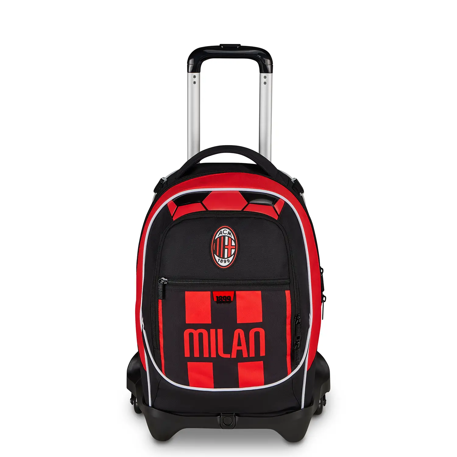 Milan Est.1899 Zaino Scuola 33 Litri con Trolley Jack-3wd+ - zaini trolley