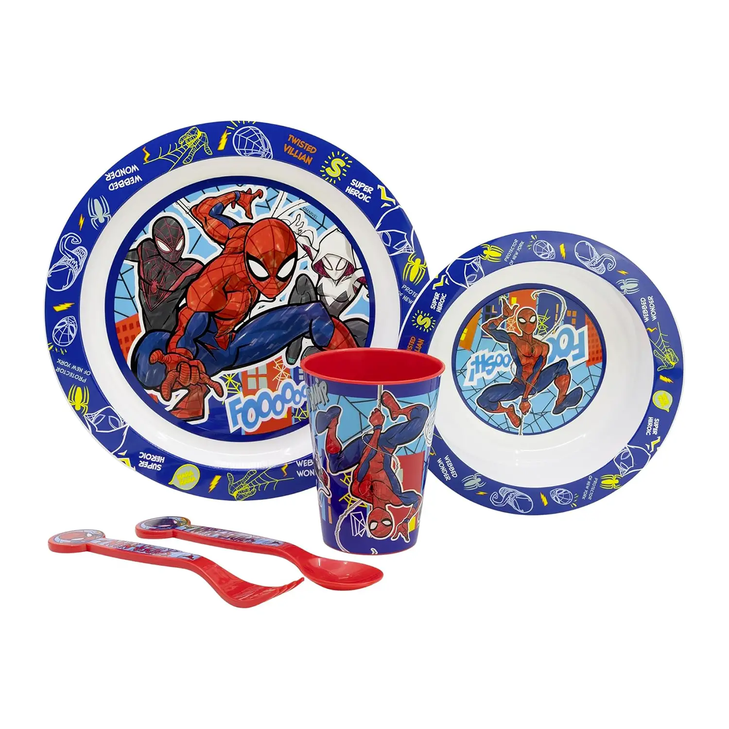 Spiderman Set 5 Pezzi Microonde -