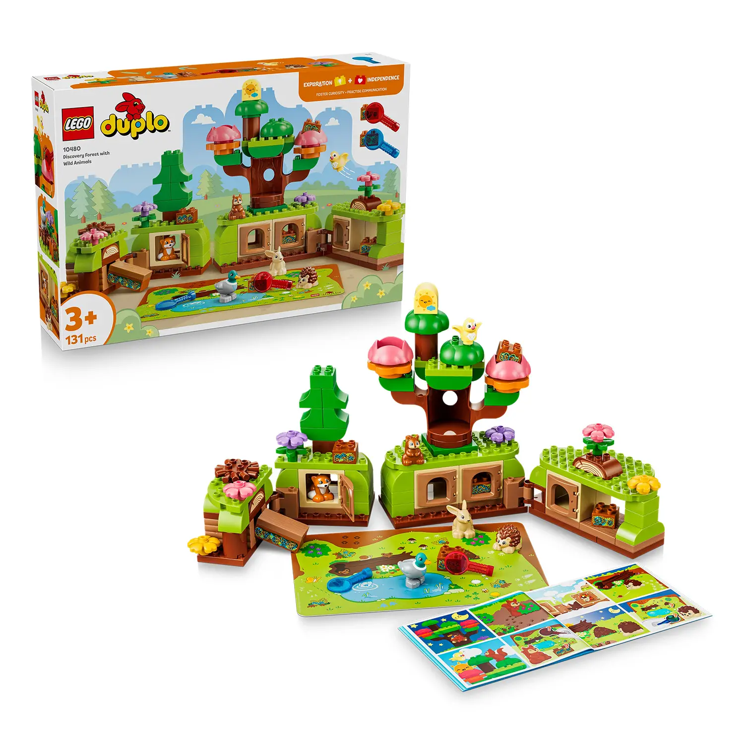 LEGO DUPLO Foresta Esplorativa con Animali Selvatici 10480 - Costruzioni in plastica