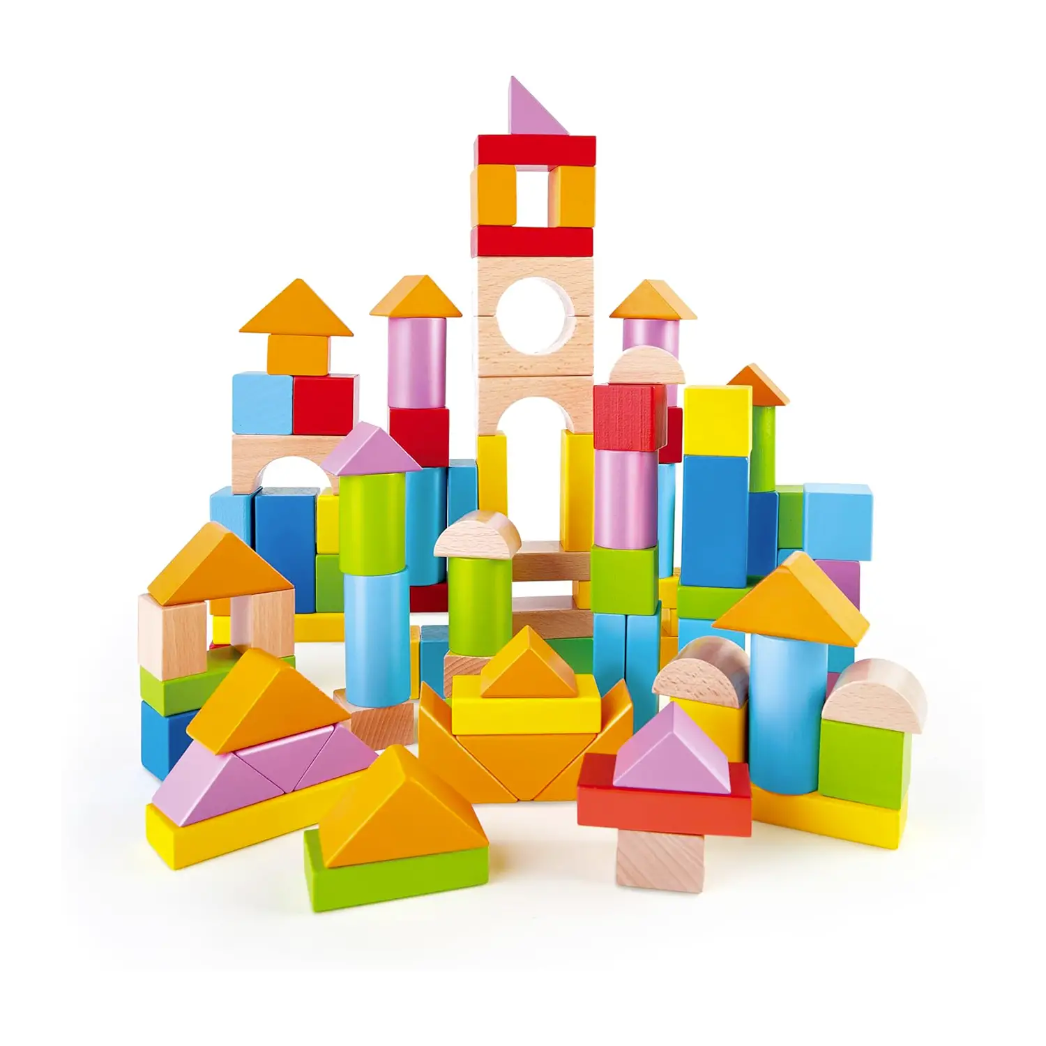 Blocchi Di Costruzione In Legno 101 Pezzi - Primi giochi