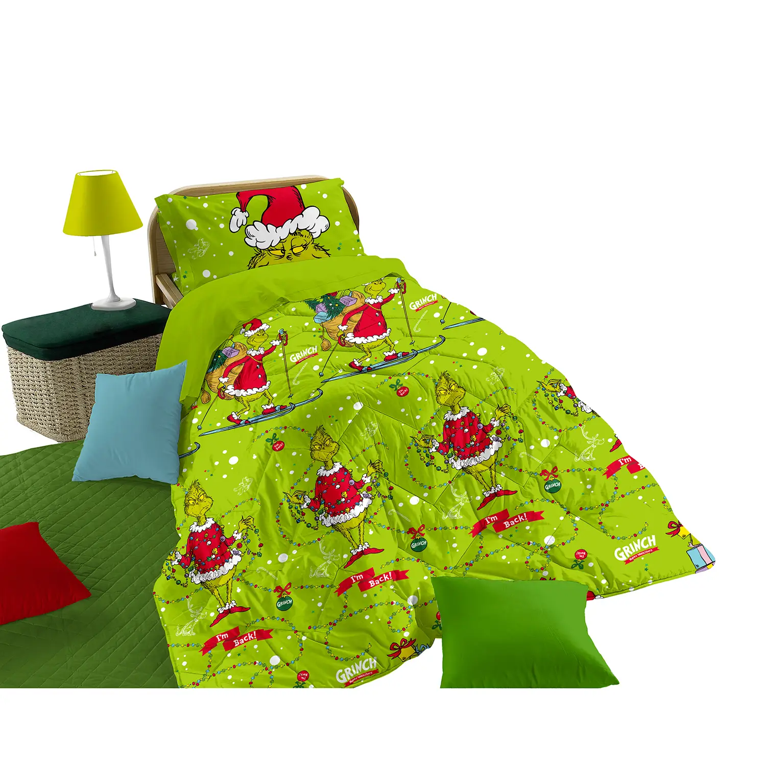 Trapunta 1 Piazza Grinch 170x260 Cm - biancheria casa