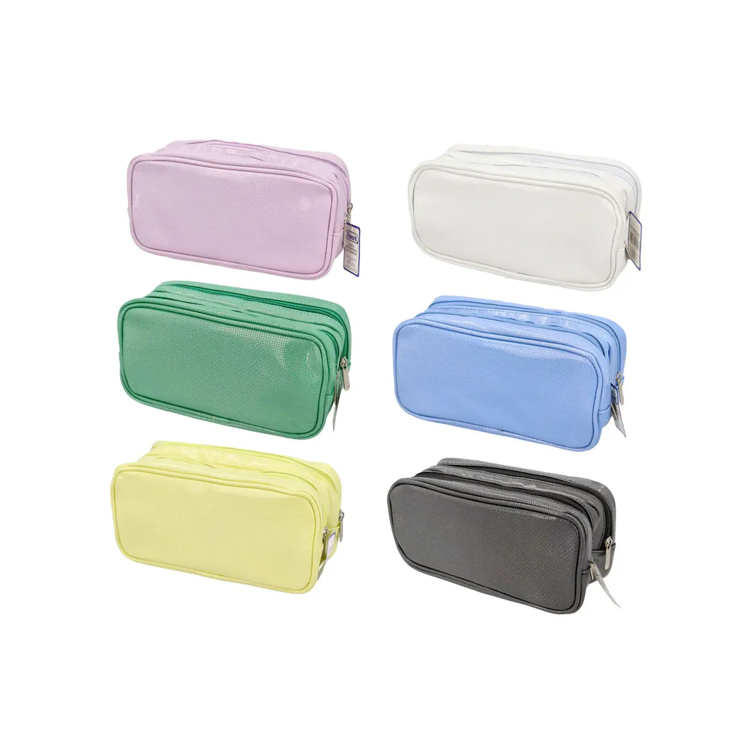 Astuccio Portapenne 2 Zip - astucci colori